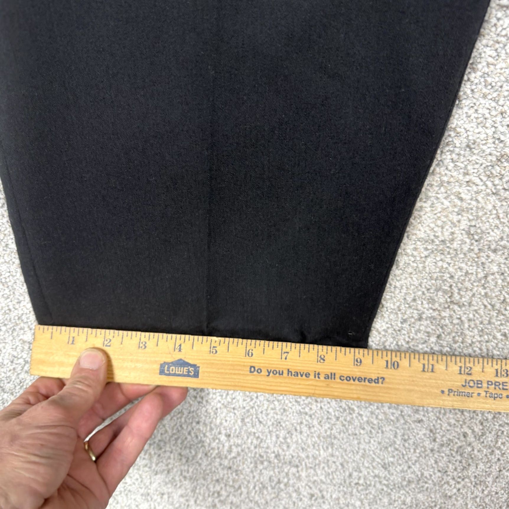 Geoffrey Beene VINTAGE Geoffrey Beene Mens Dress Pants 38x29.5 Black Pleated Straight Leg Front Slash Pockets 90s Business Formal Narrow Size US 38 / EU 54 - 3 Thumbnail