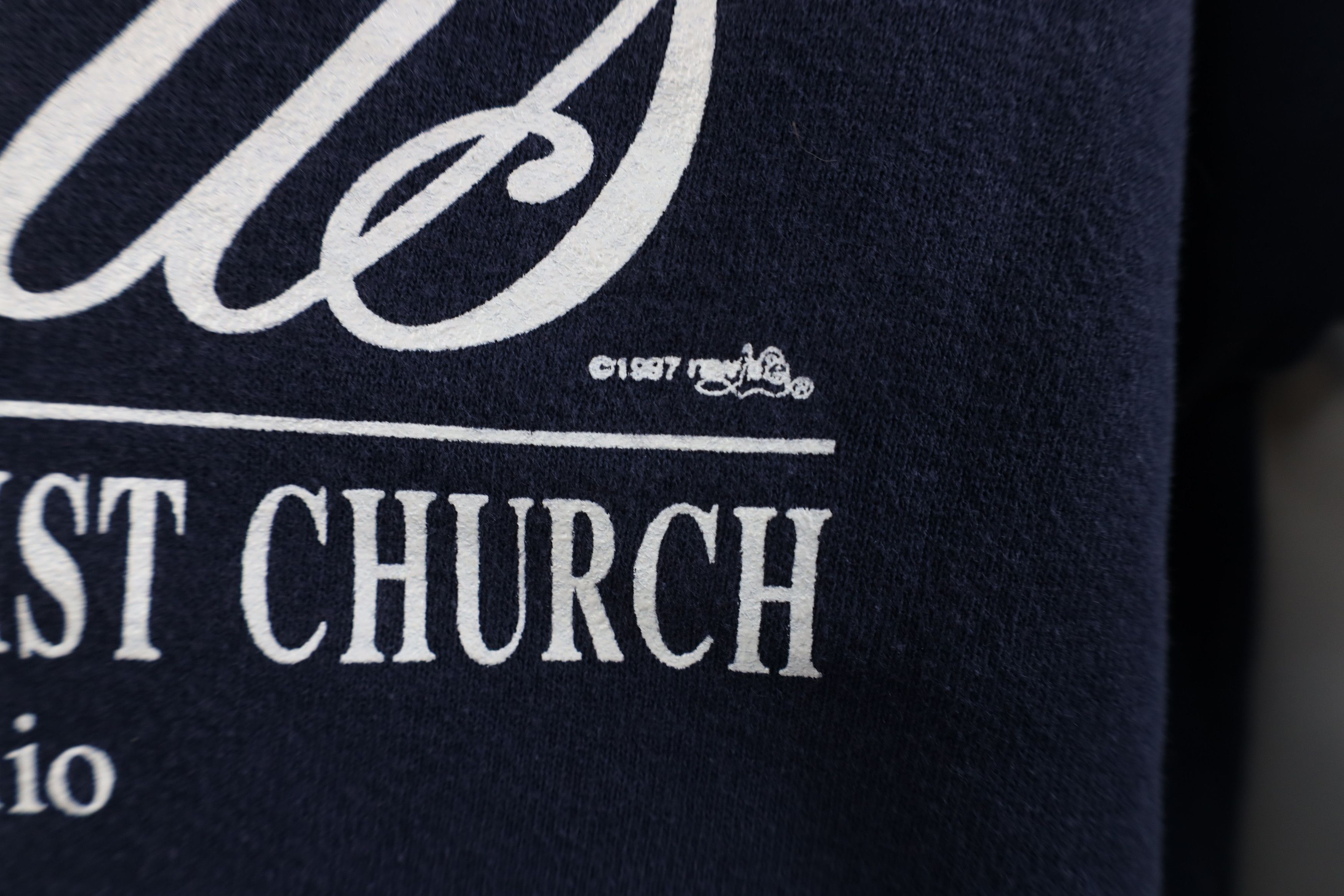 Vintage Vintage 90s My Faith Is In Jesus Christian Sweatshirt USA Size L / US 10 / IT 46 - 5 Thumbnail
