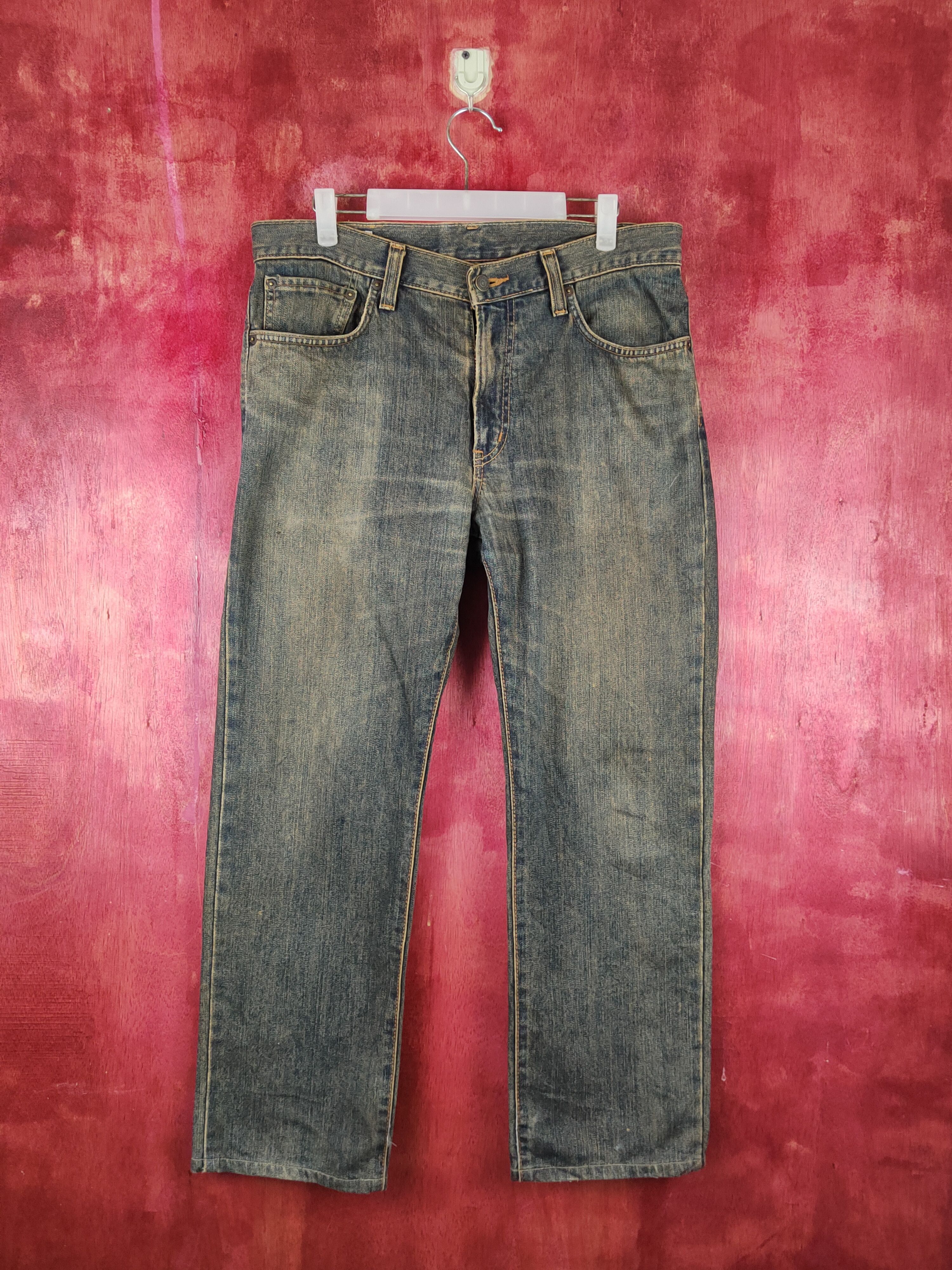 image of Edwin Dark Blue Faded Multipocket Denim S1618 in Dark Blue Denim, Men's (Size 34)