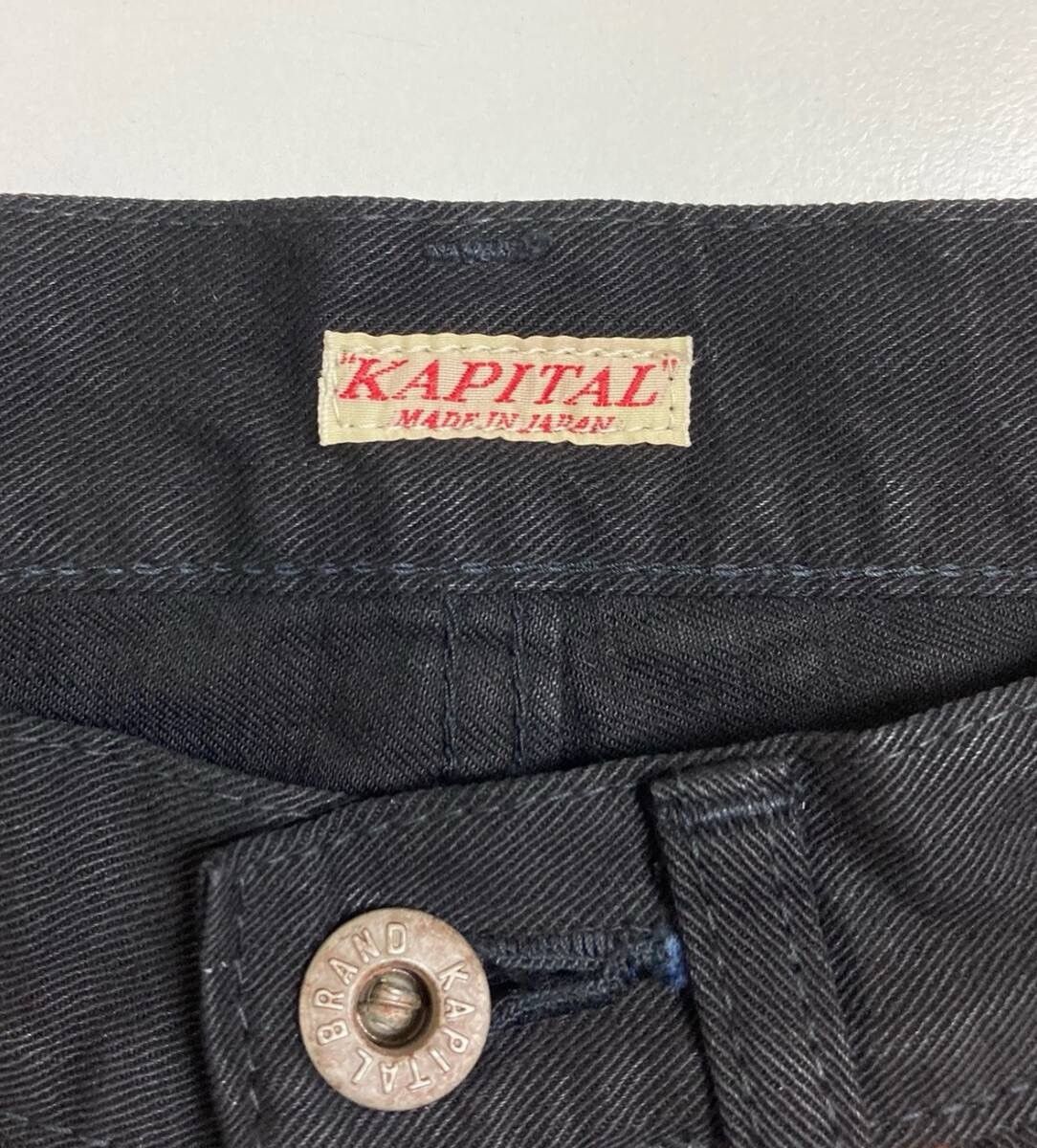 Kapital KAPITAL 27 Cotton Pants, Black Size US 27 - 3 Thumbnail