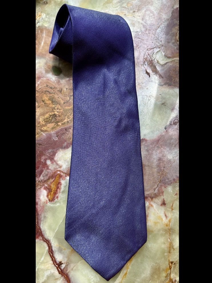 Calvin Klein VINTAGE Y2K 2000s CALVIN KLEIN MENS NECKTIE METALLIC PURPLE Size ONE SIZE - 1 Thumbnail