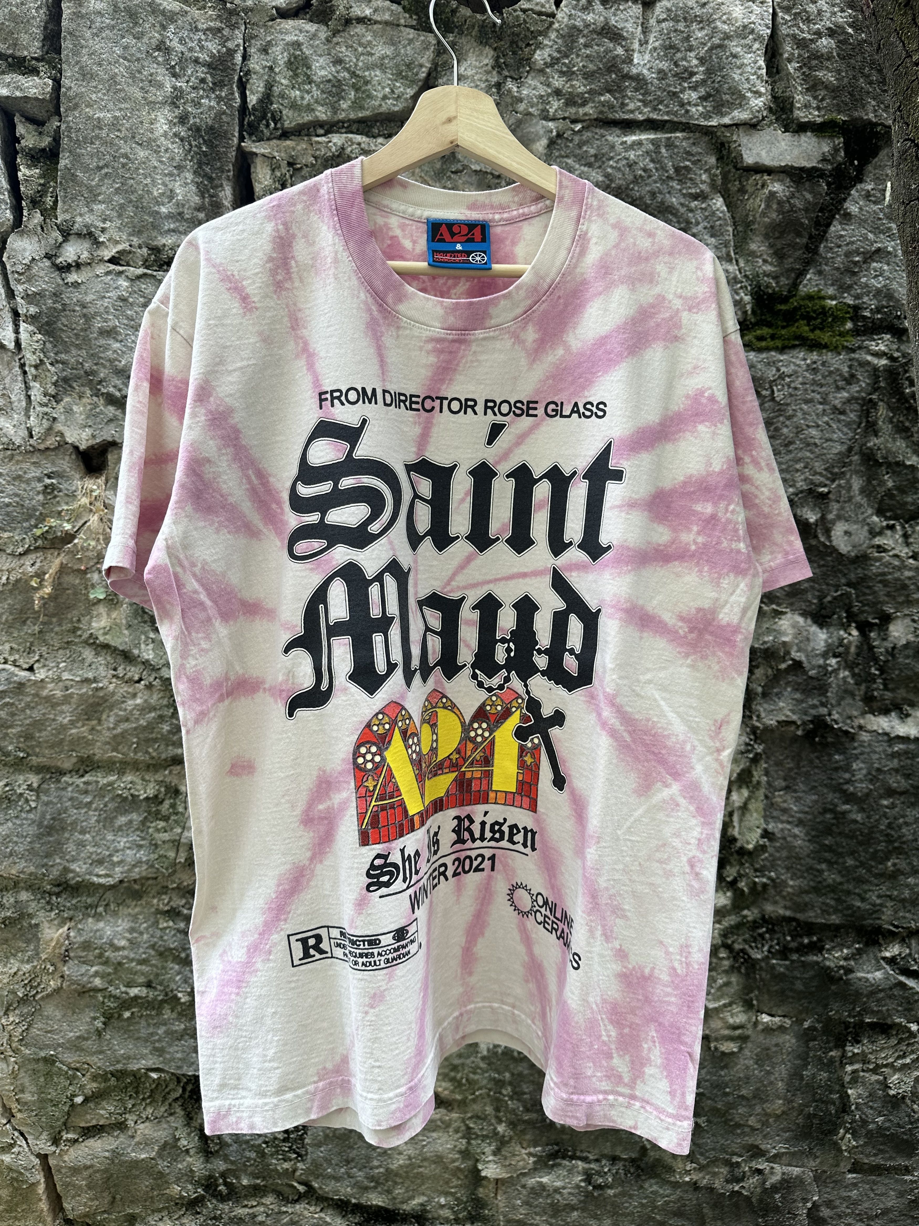 A24 × Online Ceramics Saint Maud Stained Glass Tee Size US L / EU 52-54 / 3 - 1 Thumbnail