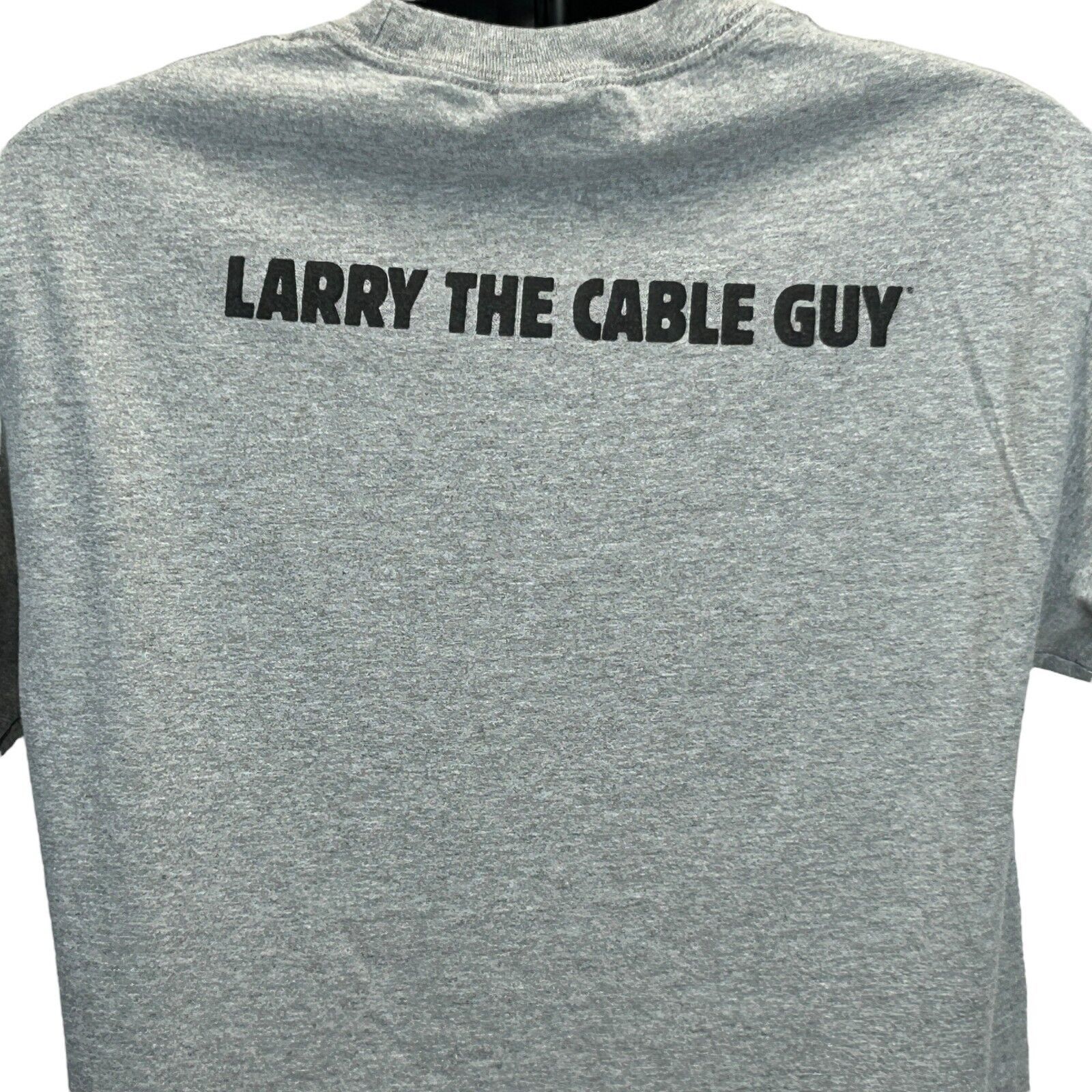 Vintage Vintage Y2Ks Larry the Cable Guy Git R Done T Shirt Gray L Size US L / EU 52-54 / 3 - 9 Thumbnail