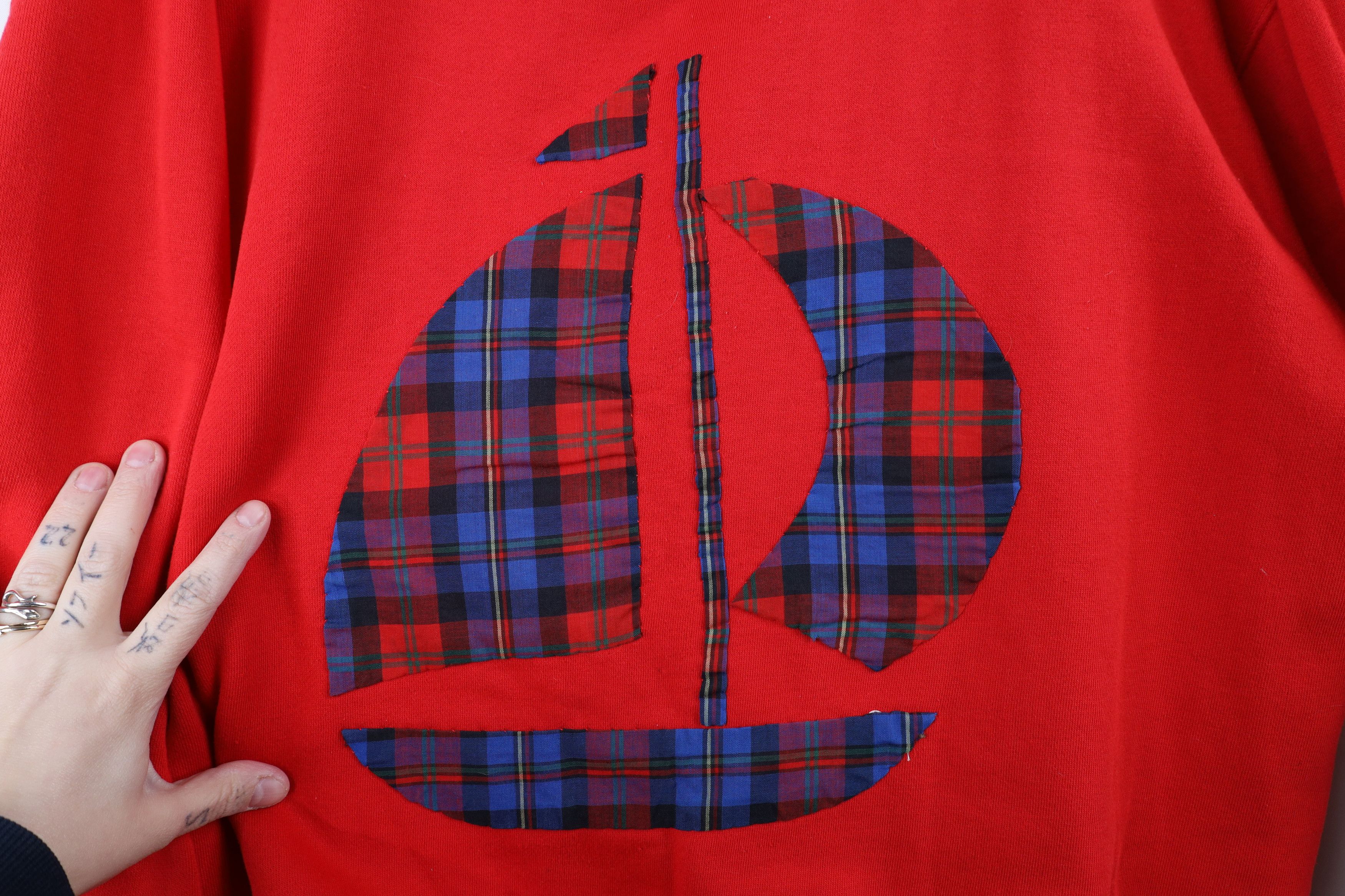 Gap × Vintage Vintage 80s 90s Gap Sport Patch Sailboat Crewneck Sweatshirt Size L / US 10 / IT 46 - 5 Thumbnail
