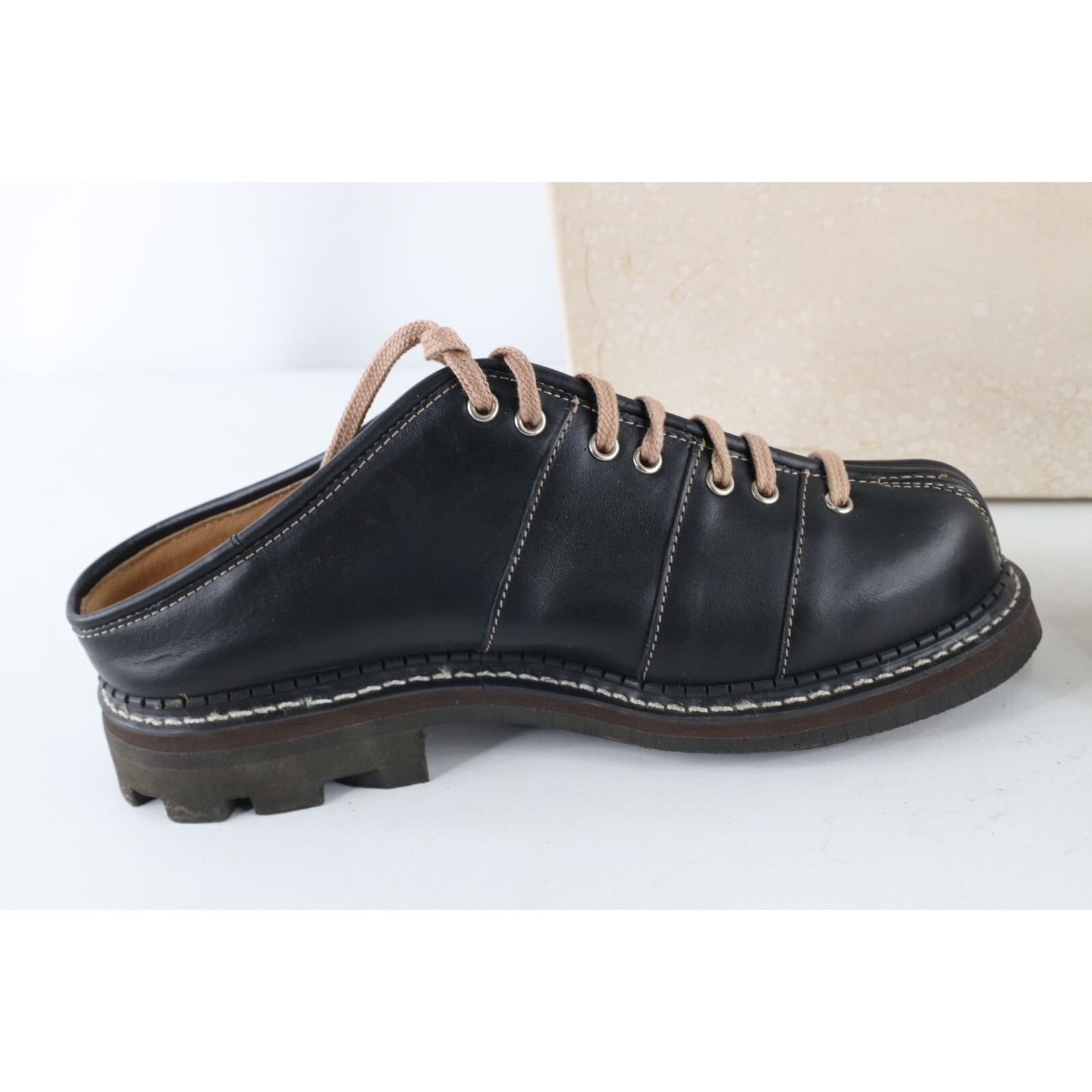 John Fluevog Deadstock Vintage 90s John Fluevog Chunky Leather Shoes Size US 10 / EU 43 - 8 Thumbnail