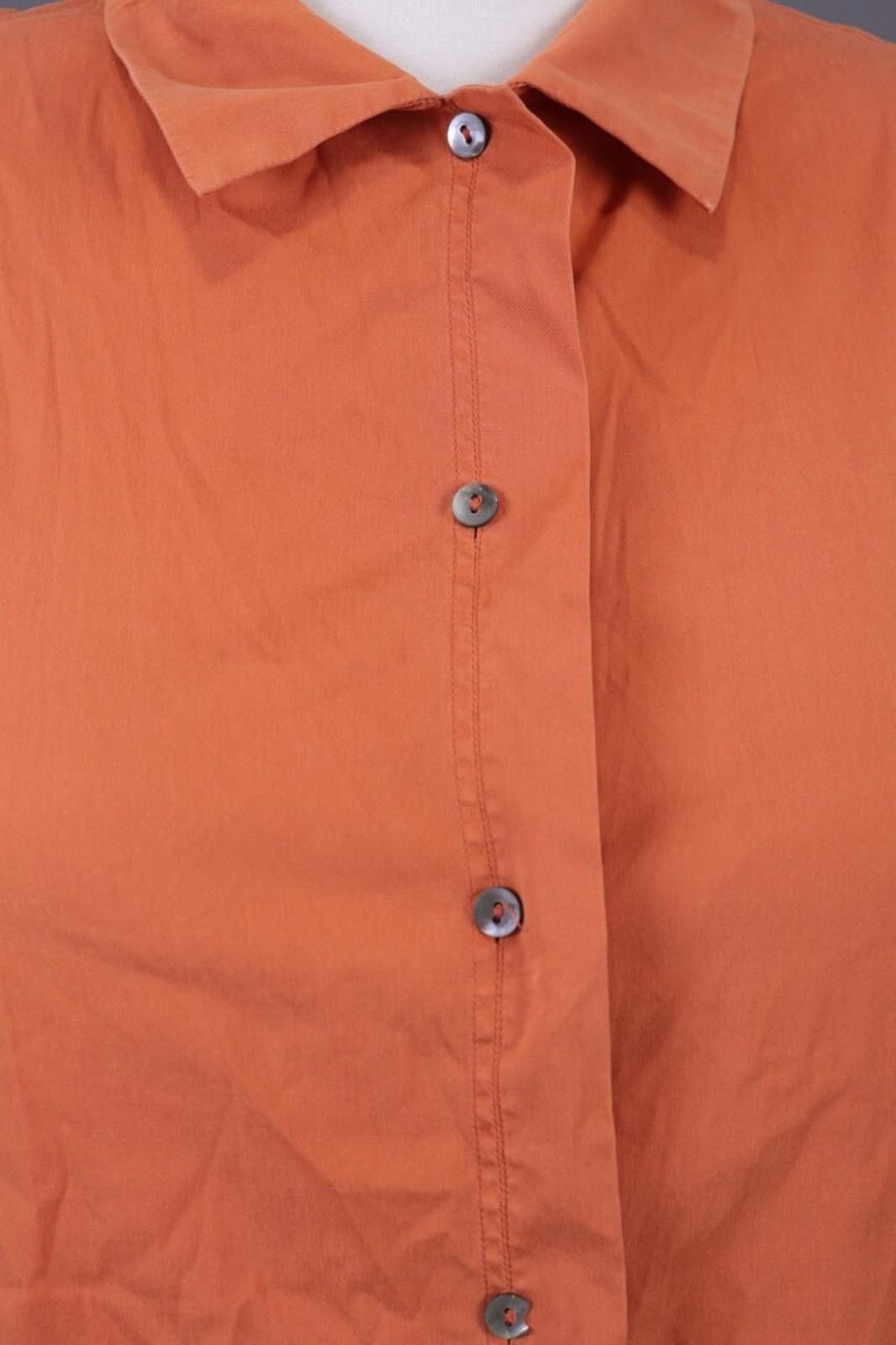 Jil Sander Vintage Jil Sander Orange Button Down Blouse Shirt Size 38 Size M / US 6-8 / IT 42-44 - 3 Thumbnail