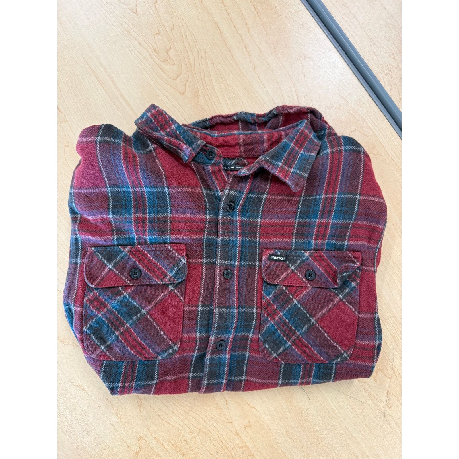 Brixton Brixton Bowery Red Plaid Flannel Shirt Men’s Large Size US L / EU 52-54 / 3 - 4 Thumbnail
