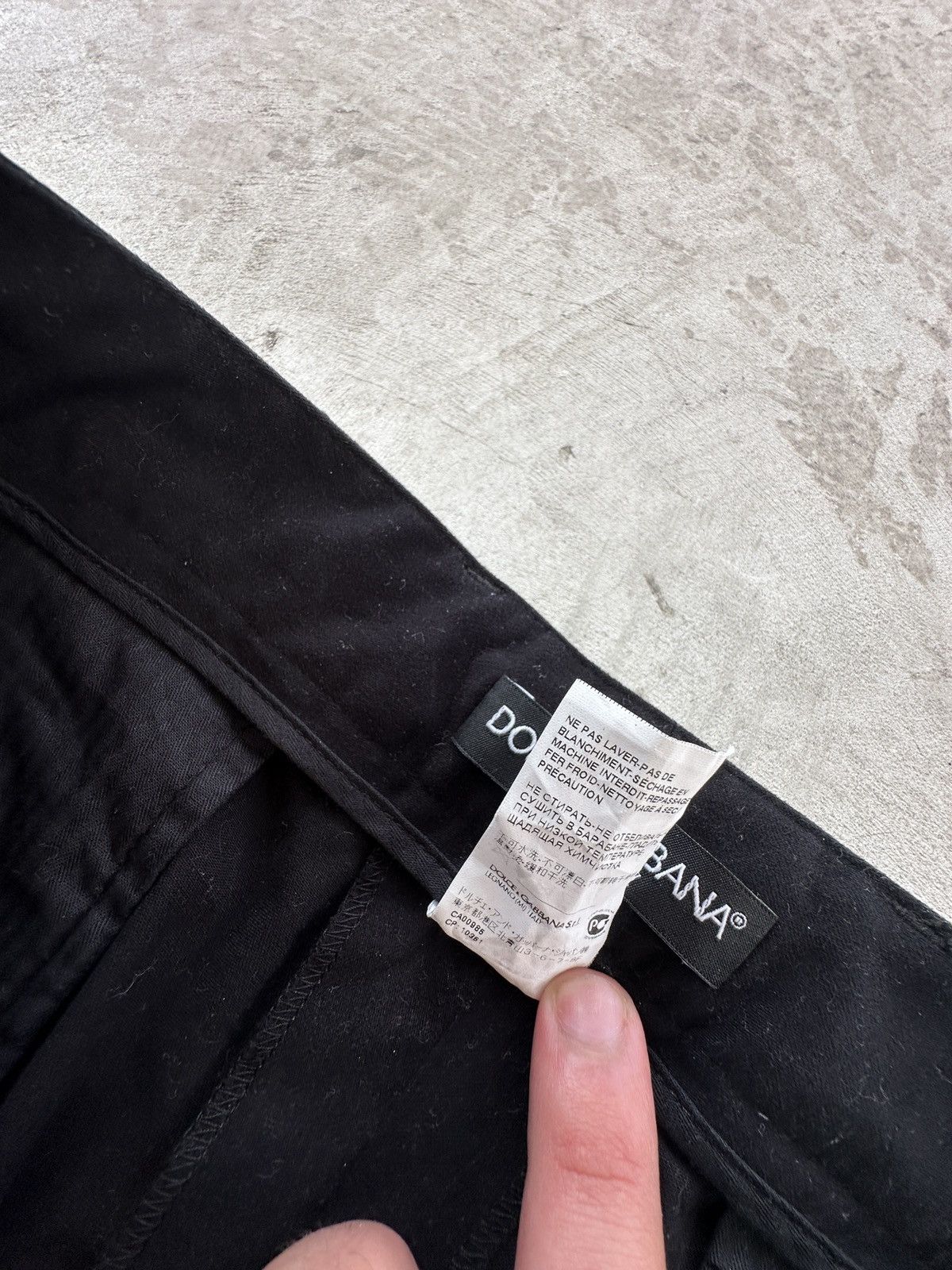 Dolce & Gabbana Dolce & Gabbana Black Slim Fit Chino Pants Men’s Size US 32 / EU 48 - 10 Thumbnail