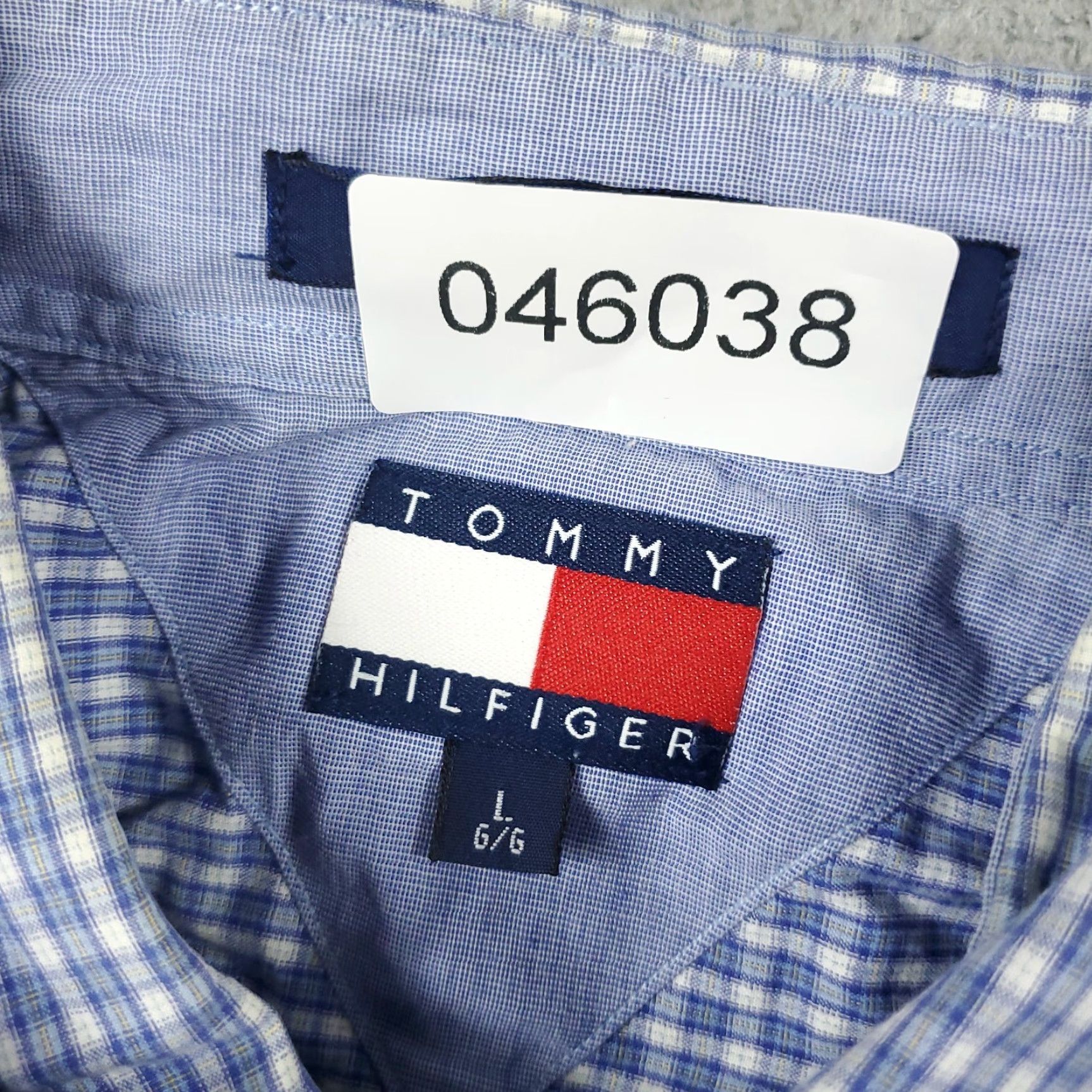 Tommy Hilfiger Tommy Hilfiger Shirt Mens Large Blue Plaid Casual Button Up Long Sleeve Size US L / EU 52-54 / 3 - 7 Thumbnail