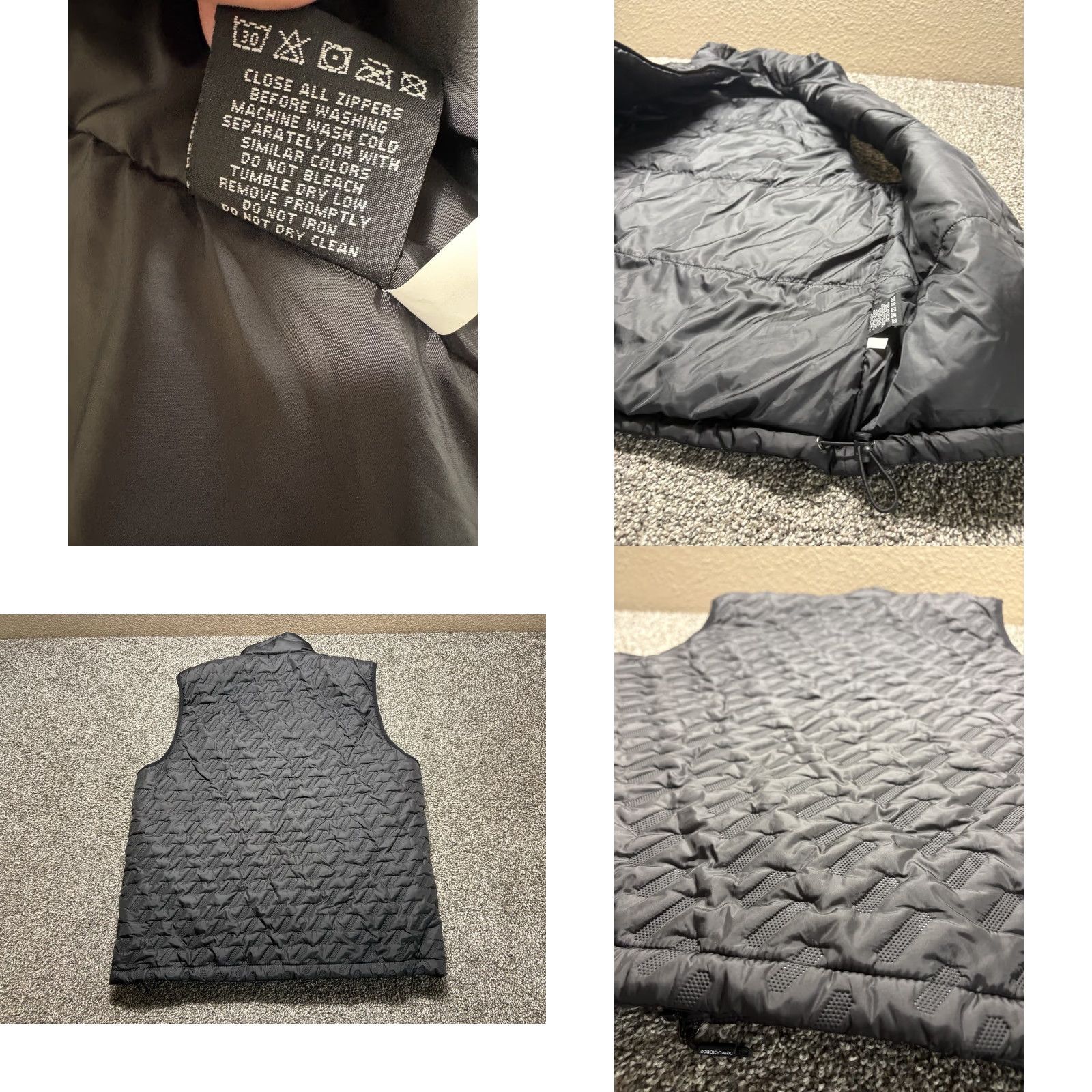 New Balance VINTAGE? (No) New Balance Puffer Vest Mens L Jacket Black Zip Up Ribbed Shirt? Size US L / EU 52-54 / 3 - 9 Thumbnail