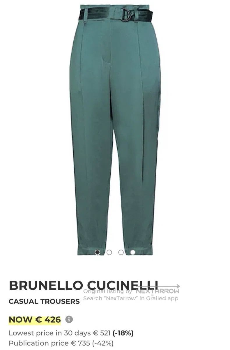 Brunello Cucinelli Brunello Cucinelli Ladies Casual Long Pants Size 24" / US 00 / IT 34 - 2 Thumbnail