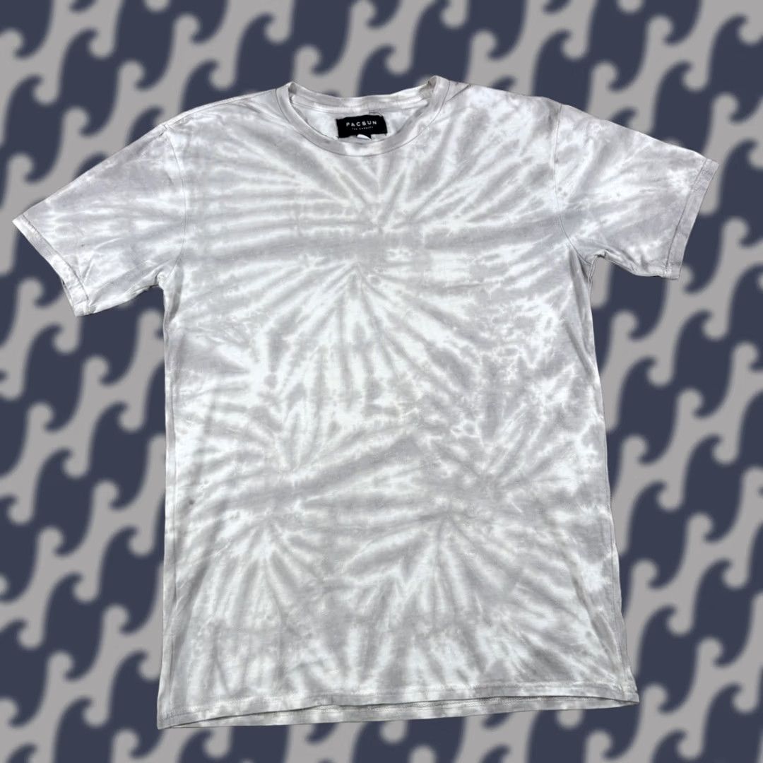 Pacsun VINTAGE PacSun Mens Short Sleeve T-Shirt Size S White & Gray Tie Dye Casual Womens?? Size US S / EU 44-46 / 1 - 1 Thumbnail