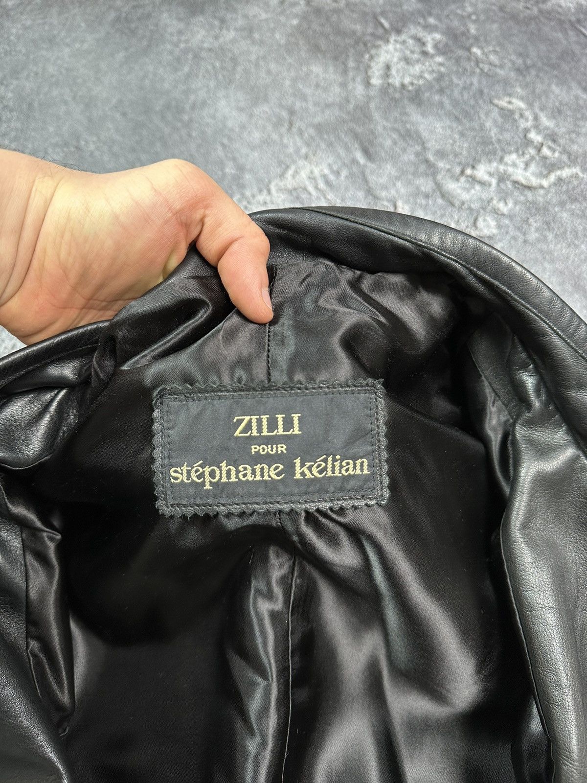Vintage × Zilli Super RARE Zilli for Stephan Kelian leather oversized jacket Size US M / EU 48-50 / 2 - 11 Thumbnail