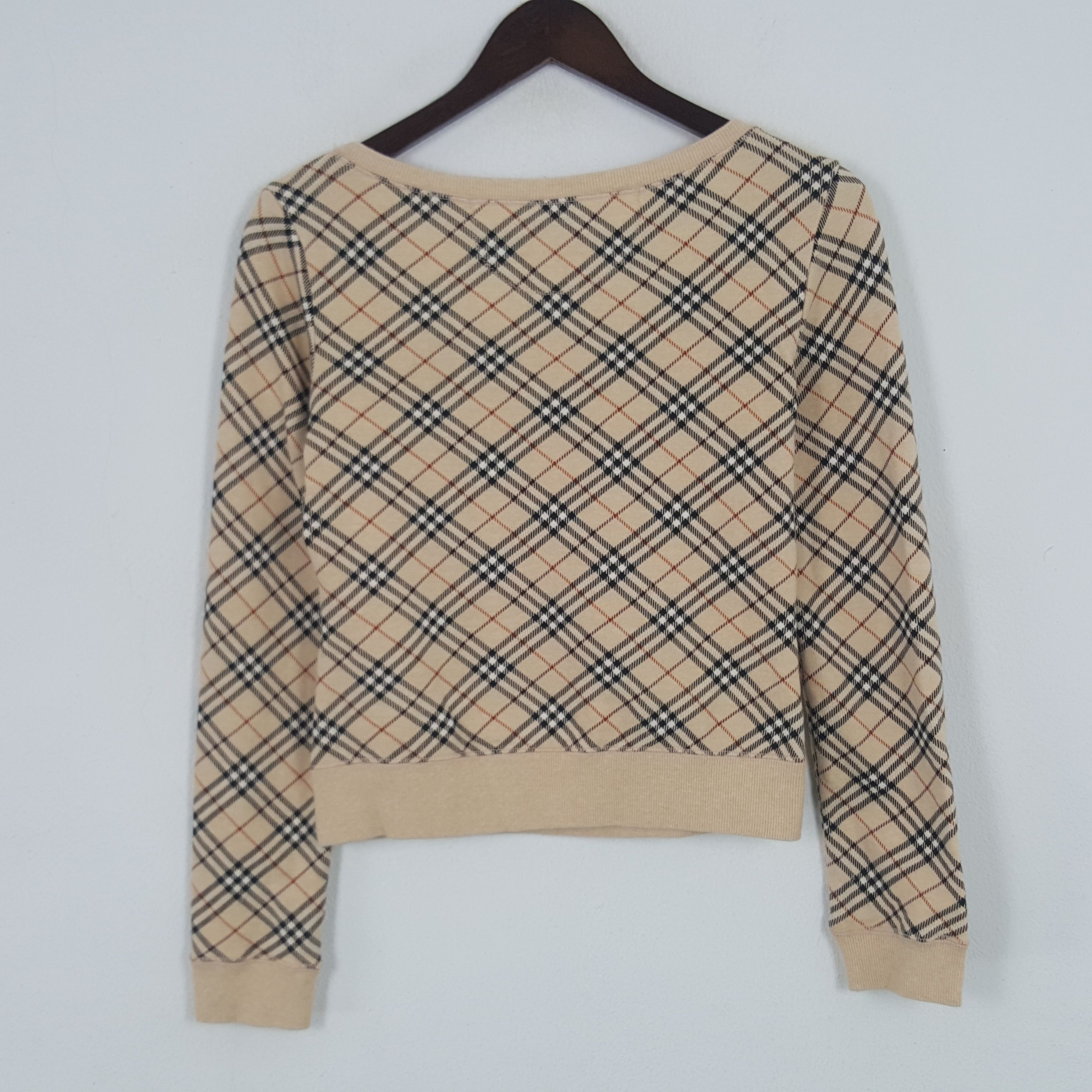 Burberry × Vintage Vintage Burberry London Blue Nova Check Tshirt Size XS / US 0-2 / IT 36-38 - 3 Thumbnail