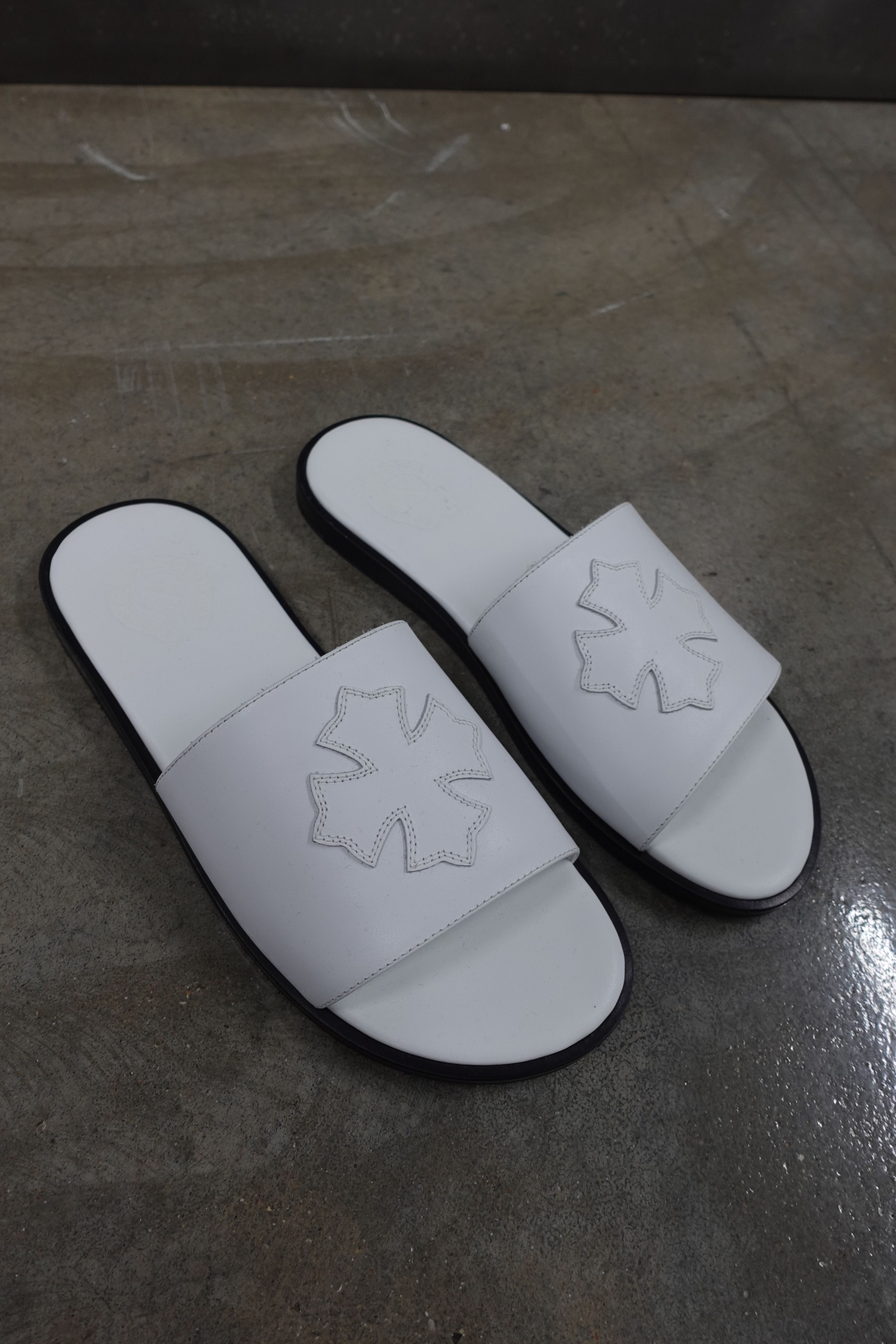 Chrome Hearts CHROME HEARTS CROSS SLIDES WHITE Size US 8 / EU 41 - 3 Thumbnail