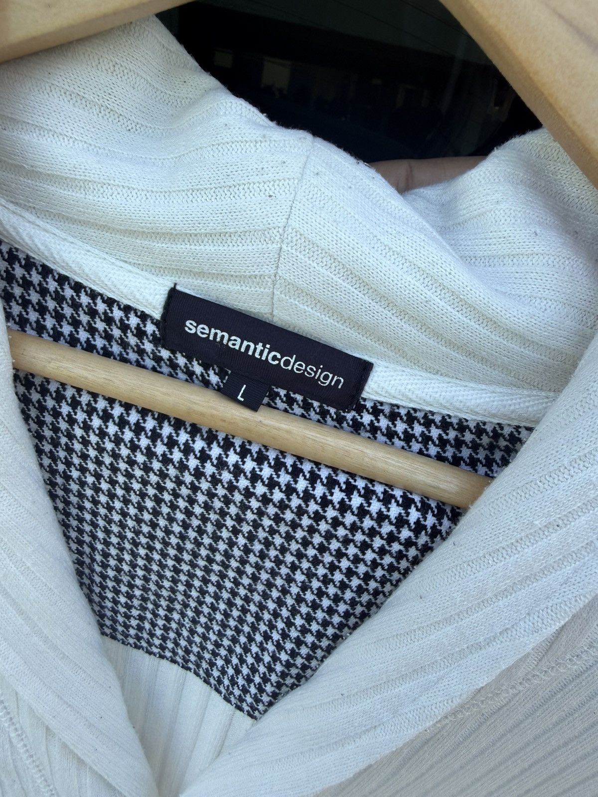 semanticdesign Vintage Semantic Design White Cream Cardigan Jacket Size L / US 10 / IT 46 - 7 Thumbnail