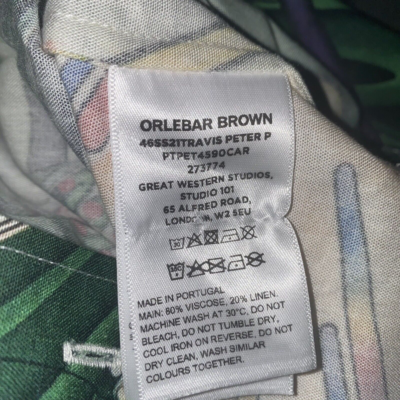 Orlebar Brown Orlebar Brown Button Up Shirt Size Medium Vehicle Tropical Size US M / EU 48-50 / 2 - 5 Thumbnail