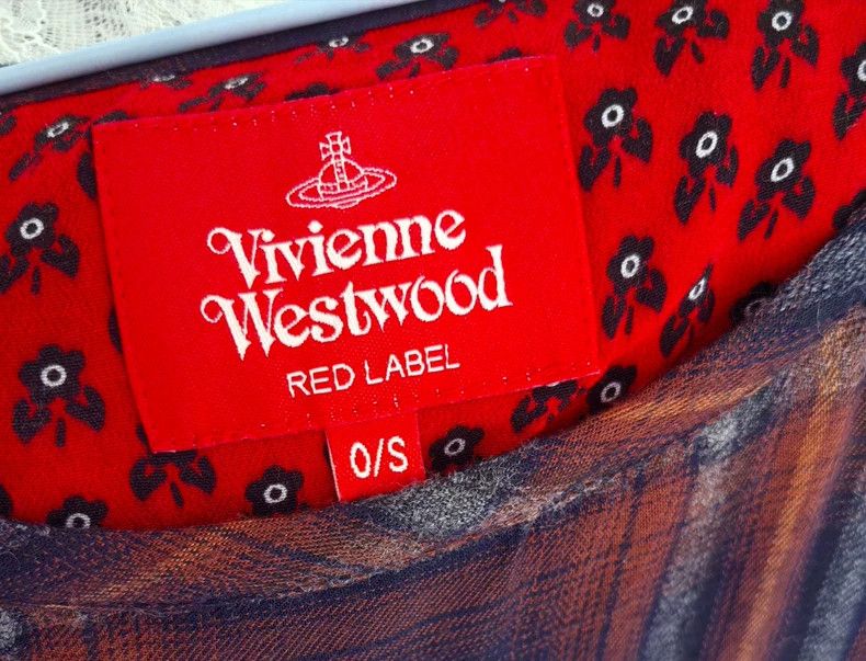 Vivienne Westwood Vivienne Westwood Red and blue checkered dress Size S / US 4 / IT 40 - 2 Thumbnail