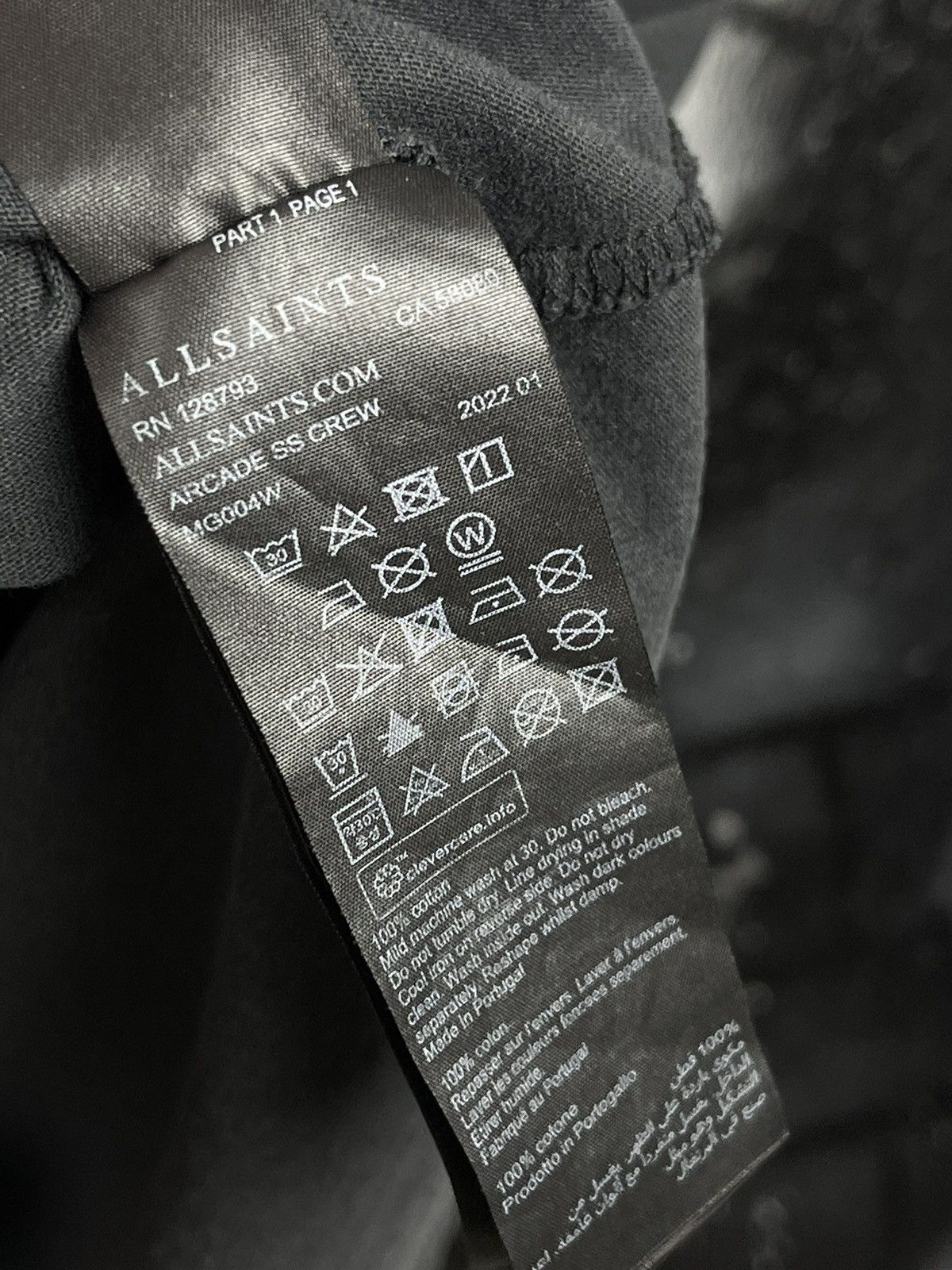 Allsaints Allsaints Arcade Short Sleeve T-Shirt Men’s Size S Oversized Size US S / EU 44-46 / 1 - 9 Thumbnail