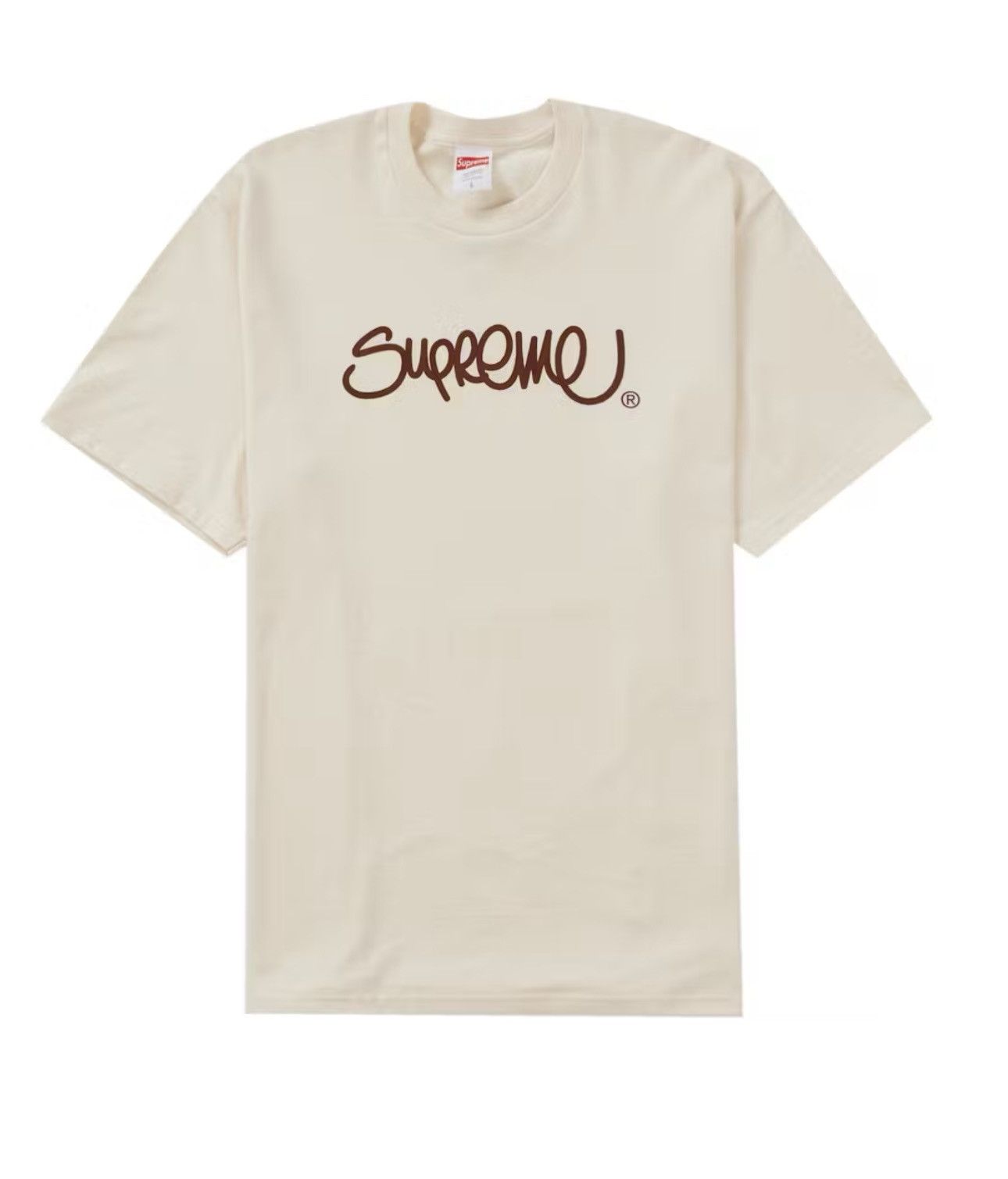 Supreme Supreme Handstyle Tee Natural Size M Size US M / EU 48-50 / 2 - 3 Thumbnail