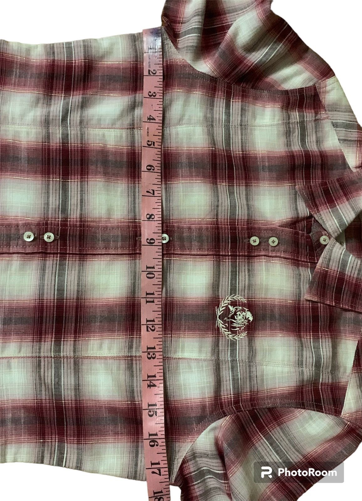 Hysteric Glamour Hysteric Glamour Button Ups Checkered Gold Stripe Line Shirt Size S / US 4 / IT 40 - 25 Thumbnail
