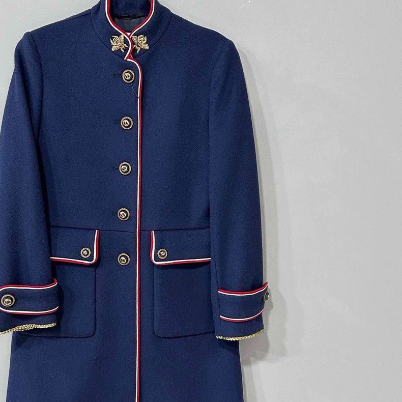 Gucci Classic Double G Button Bee Coat by Gucci-2505 Size S / US 4 / IT 40 - 2 Thumbnail
