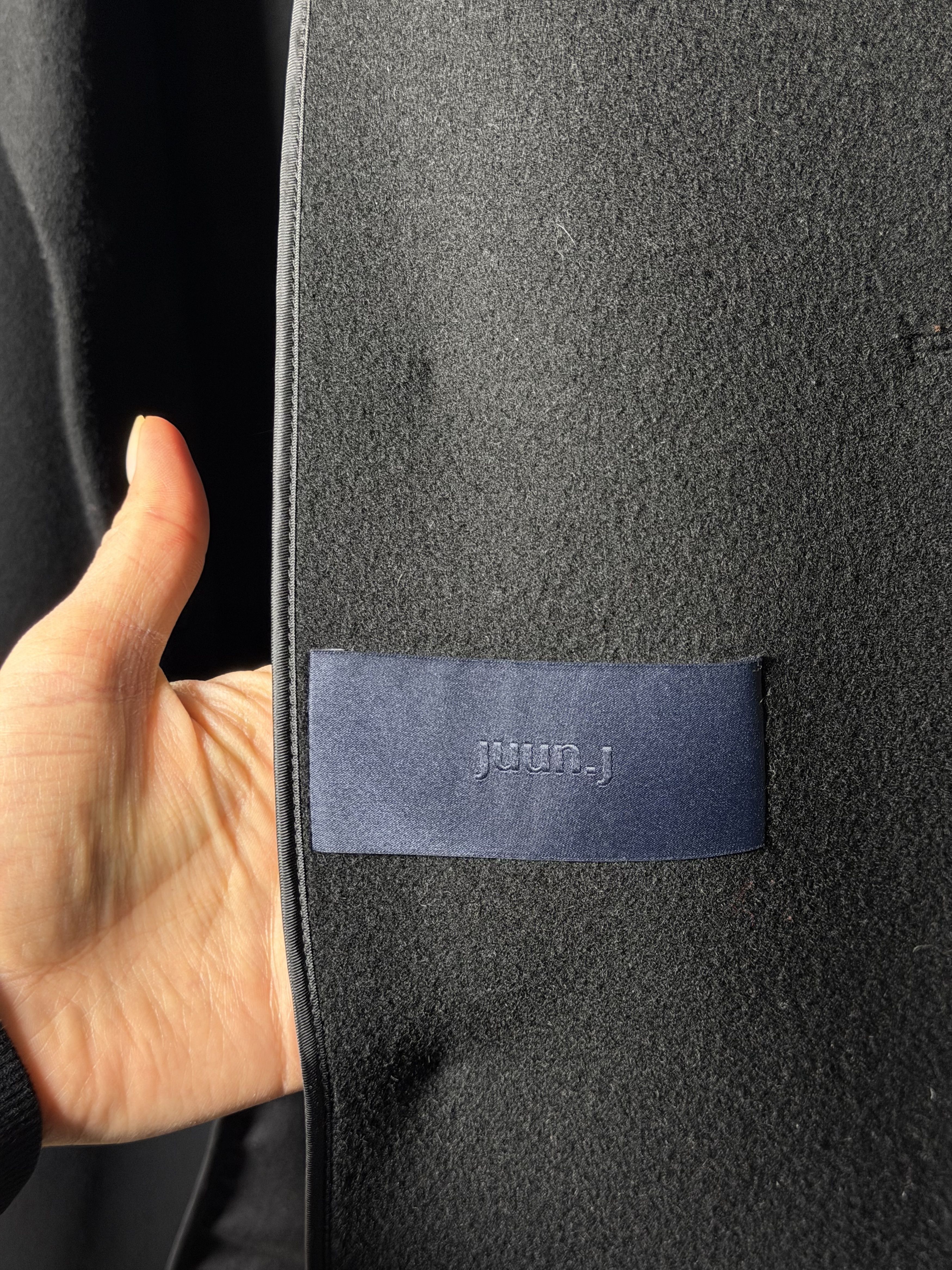 Juun.J Juun.J Black Wool Double-Breasted Coat Size S / US 4 / IT 40 - 6 Thumbnail