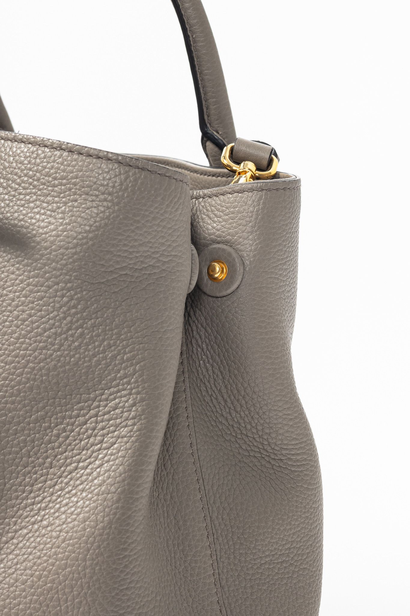 Prada Prada Argilla Vitello Phenix Leather 2-Way Tote Size ONE SIZE - 12 Thumbnail