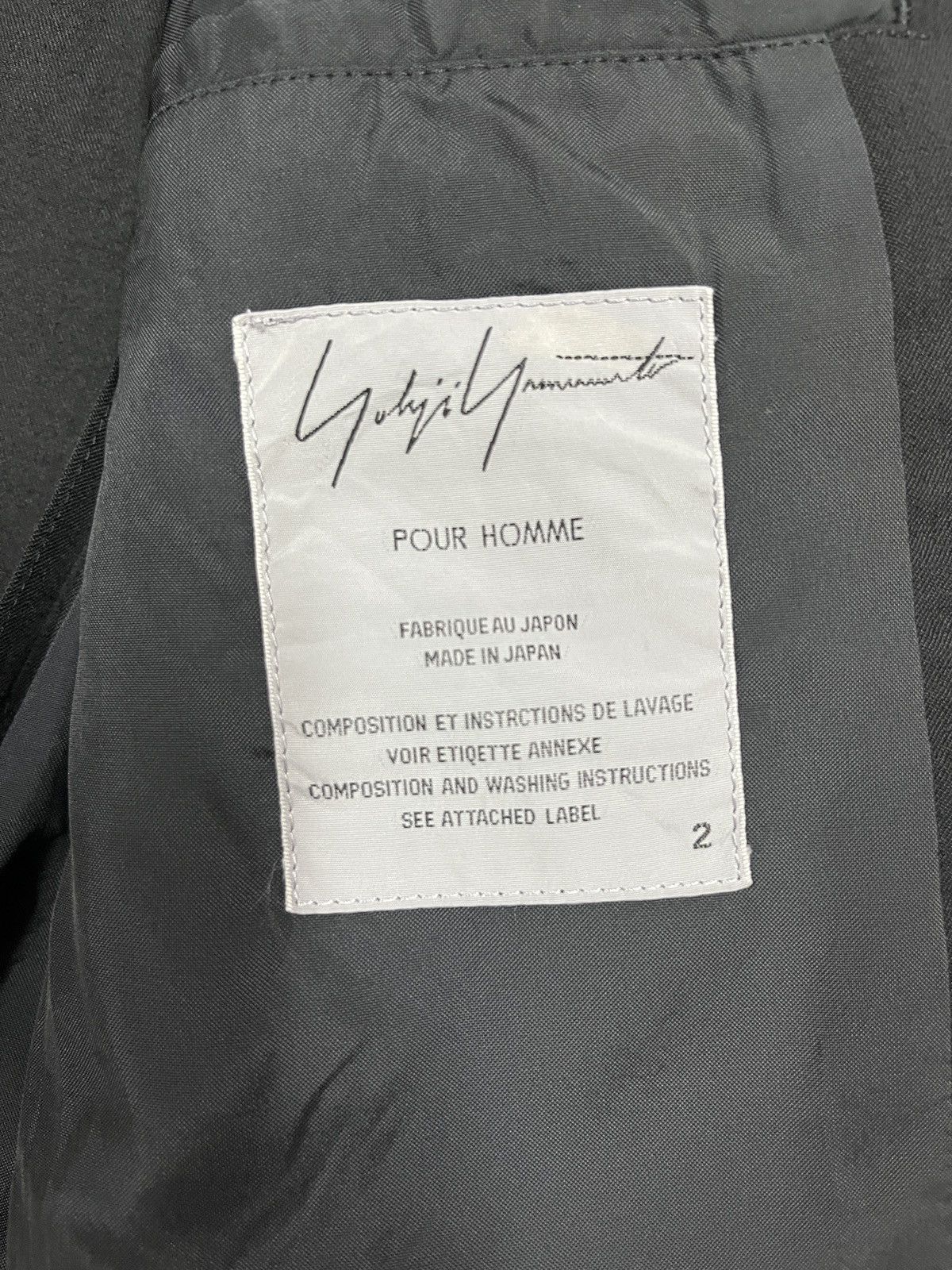 Designer × Japanese Brand × Yohji Yamamoto Yohjiyamamoto blazer Size 38L - 13 Thumbnail