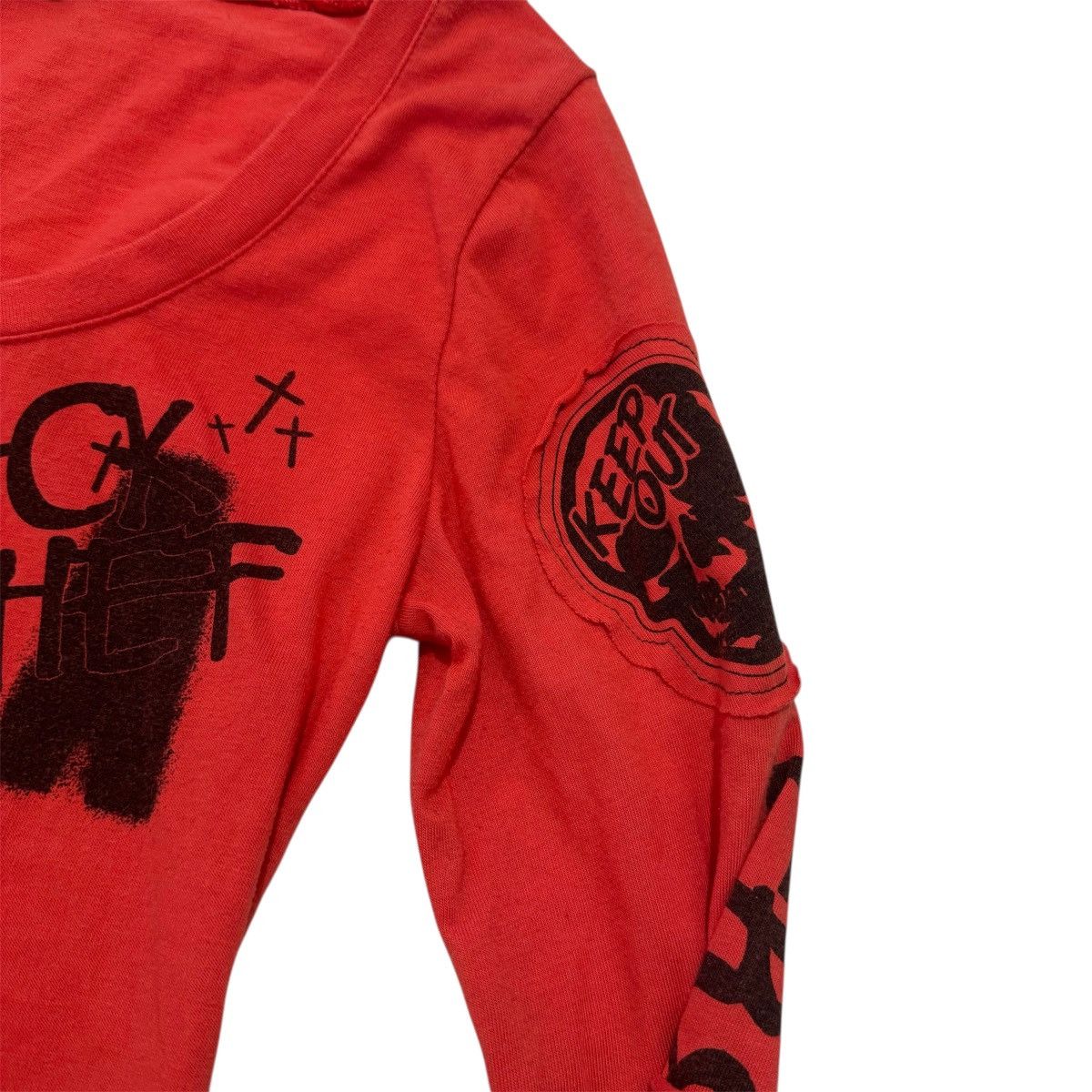 14th Addiction × Japanese Brand × Le Grande Bleu (L.G.B.) Ghost of Harlem graphic top w/ studs, skulls and patches Size S / US 4 / IT 40 - 4 Thumbnail
