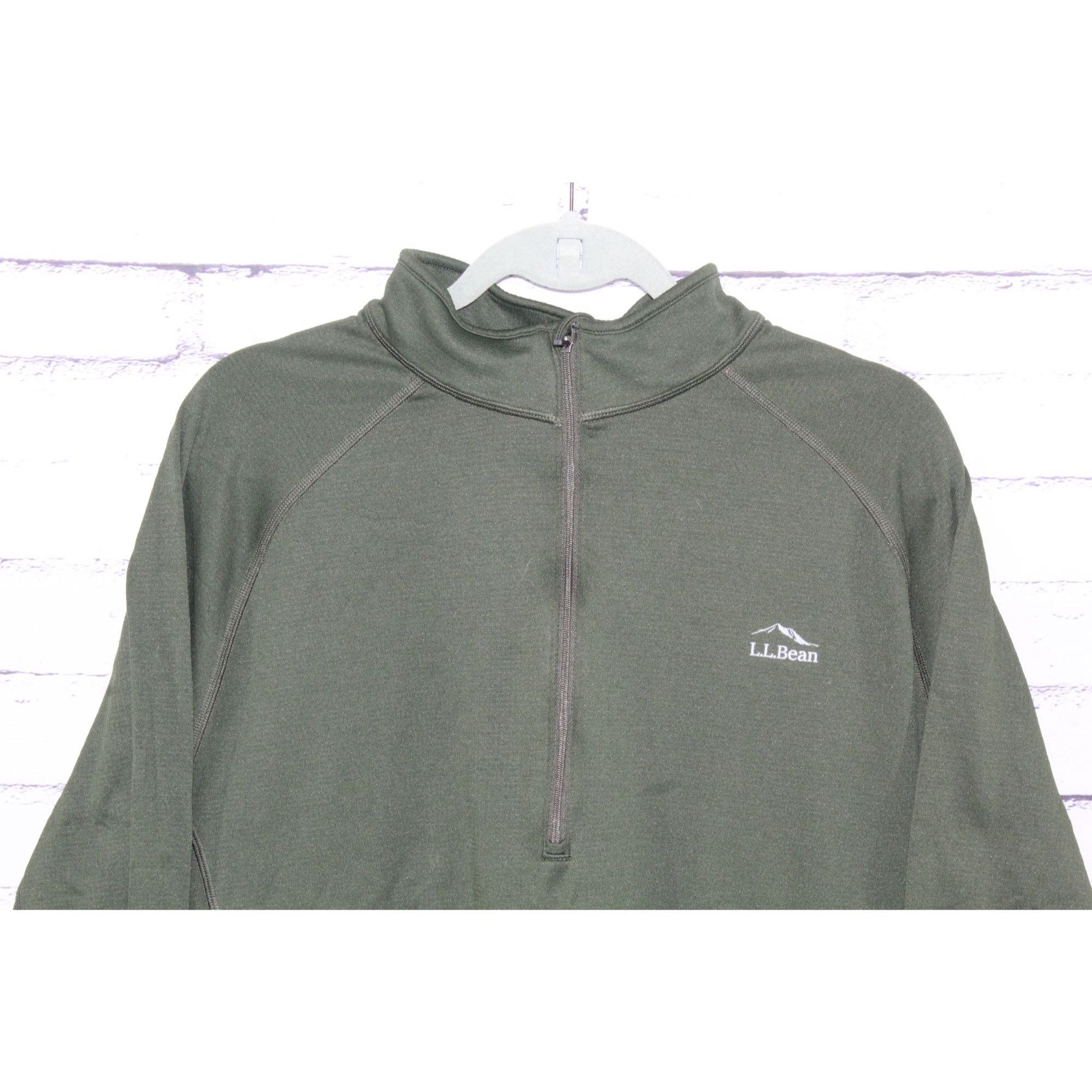 L.L. Bean LL Bean Men's Midweight Base Layer Quarter Zip Sweater Size US XXL / EU 58 / 5 - 3 Thumbnail