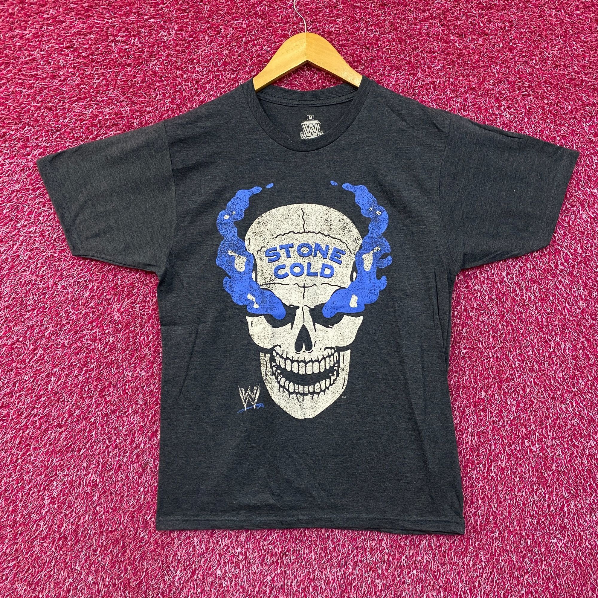 WWE WWE Stone Cold Steve Austin Skull Graphic Design T-Shirt Med Size US M / EU 48-50 / 2 - 1 Thumbnail