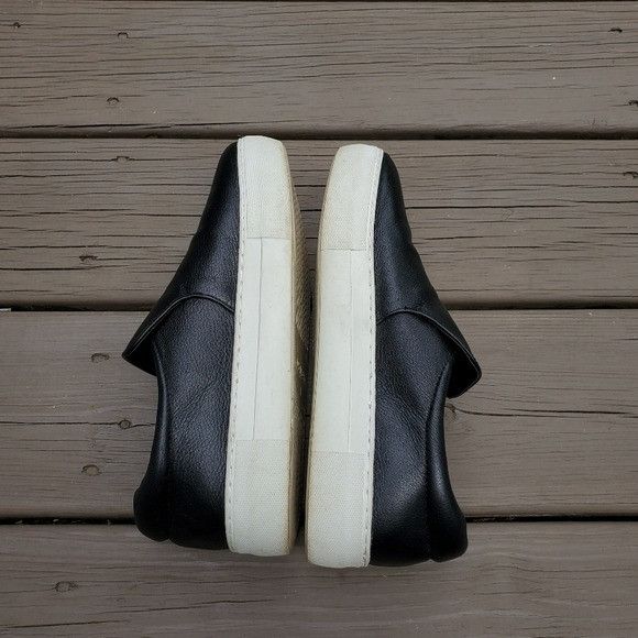 Other Jslides Acer Black Leather Platform Slip-On sneaker Trainers Size US 8 / IT 38 - 4 Thumbnail