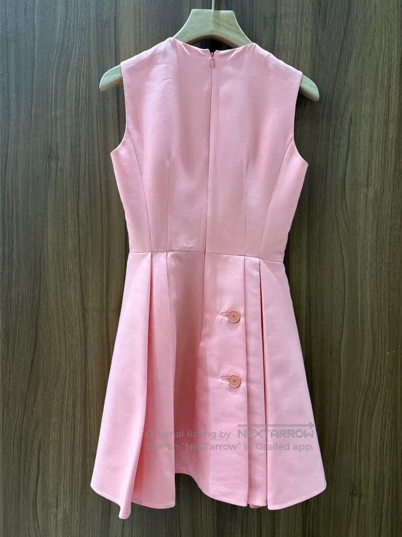 Dior Dior Pink sleeveless dress Size XXS / US 00 / IT 34 - 2 Thumbnail