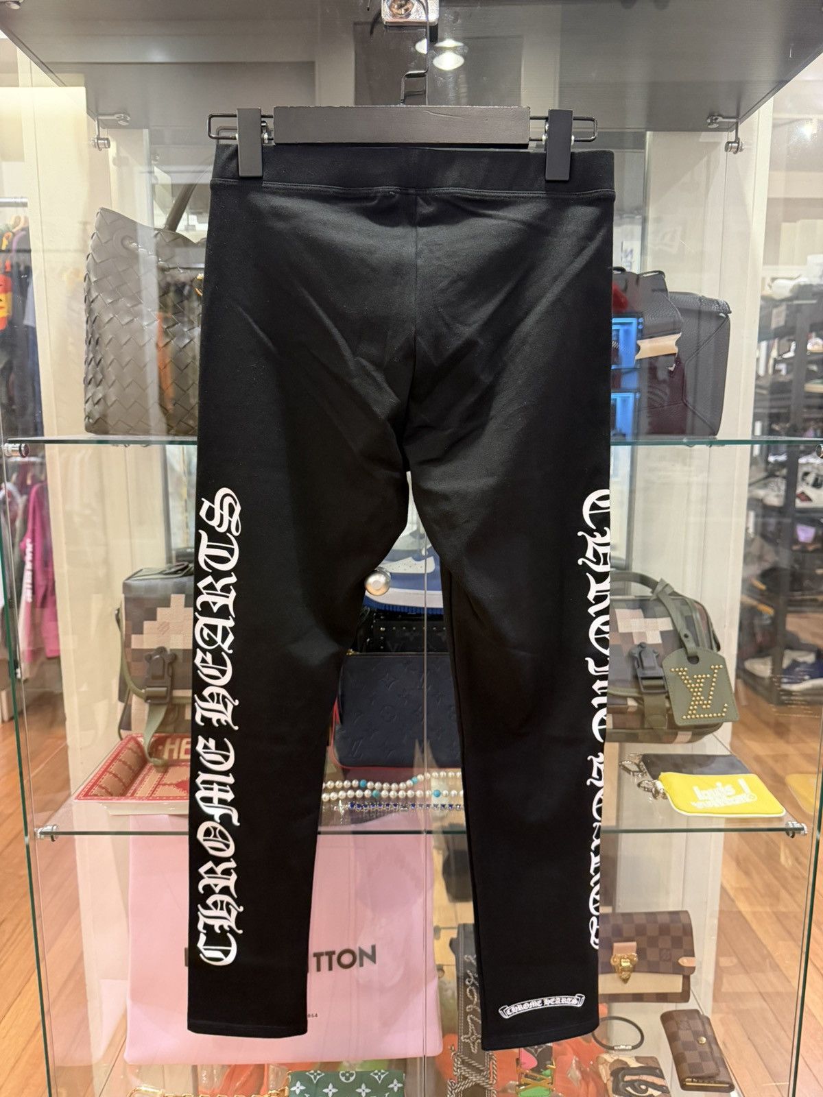 Chrome Hearts Chrome Hearts WMN Scroll Script Logo Leggings - Black Size 28" / US 6 / IT 42 - 2 Thumbnail