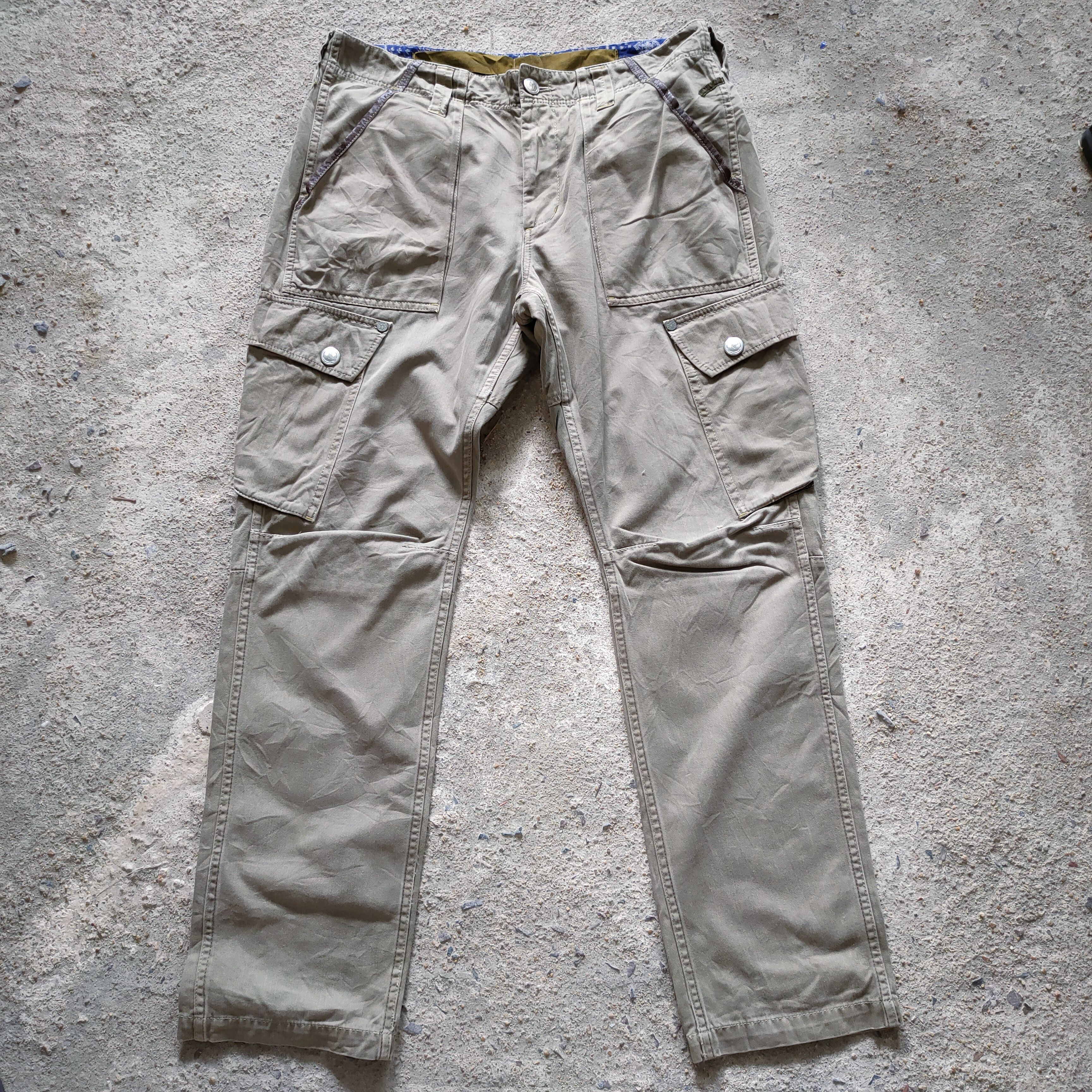 VINTAGE JAPANESE BRAND FADED CARGO PANTS