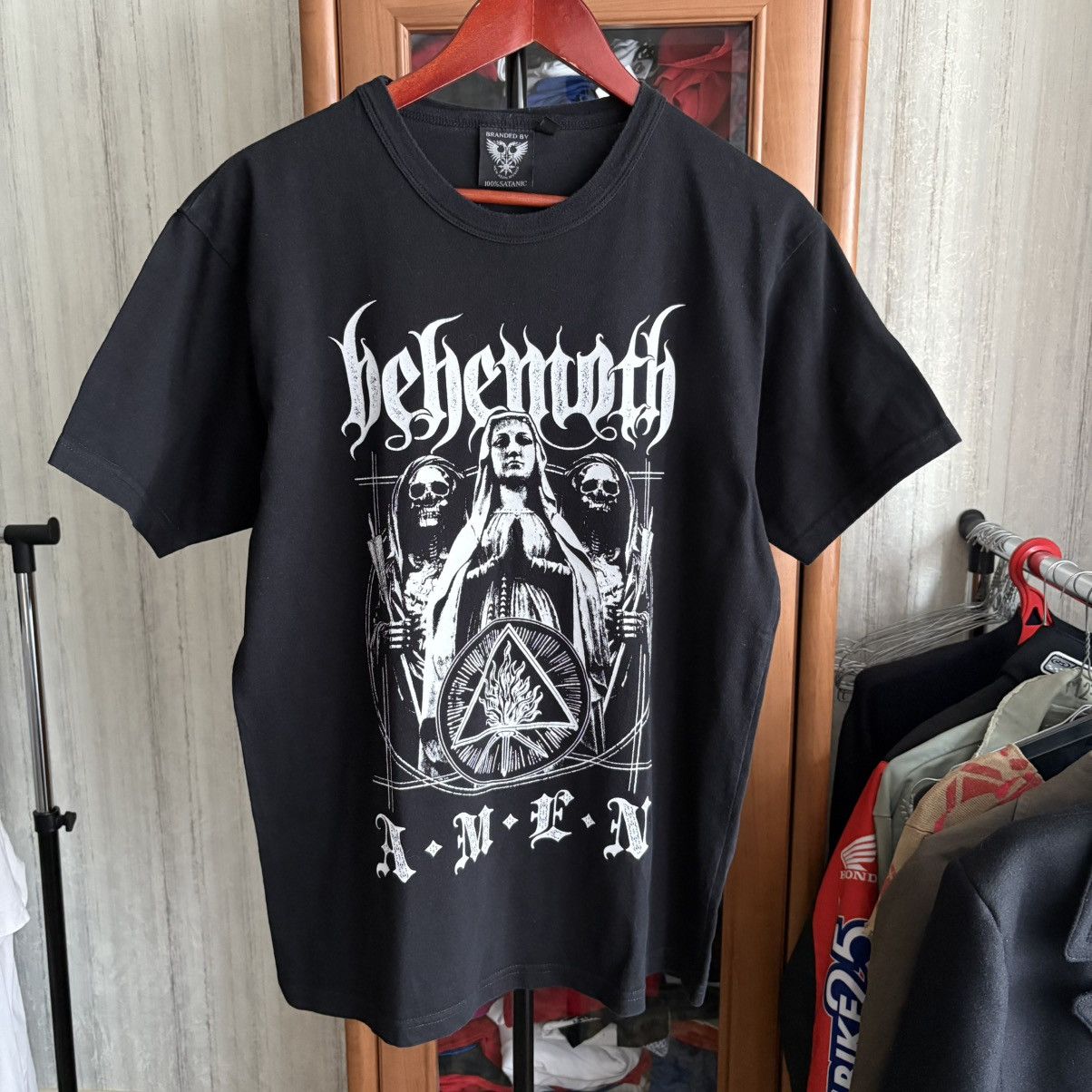 Vintage Begemoth T Shirt Black Metall Vintage Rock Tour Tee Y2k USA Size US L / EU 52-54 / 3 - 1 Thumbnail