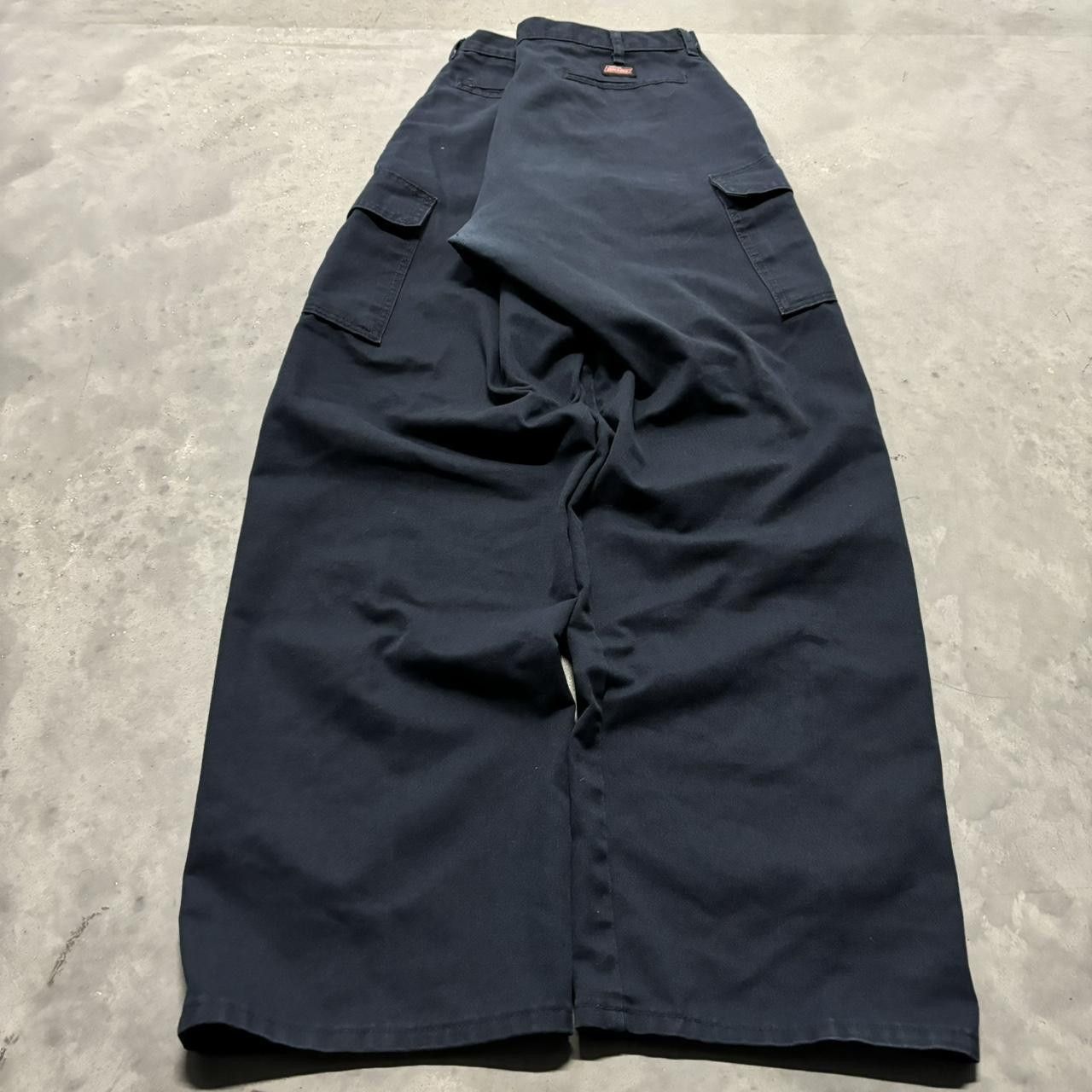 Dickies × Vintage Crazy Vintage Y2K/2000s Baggy Navy Blue Dickies Skater Workwear Cargo Pants! Size US 36 / EU 52 - 4 Thumbnail
