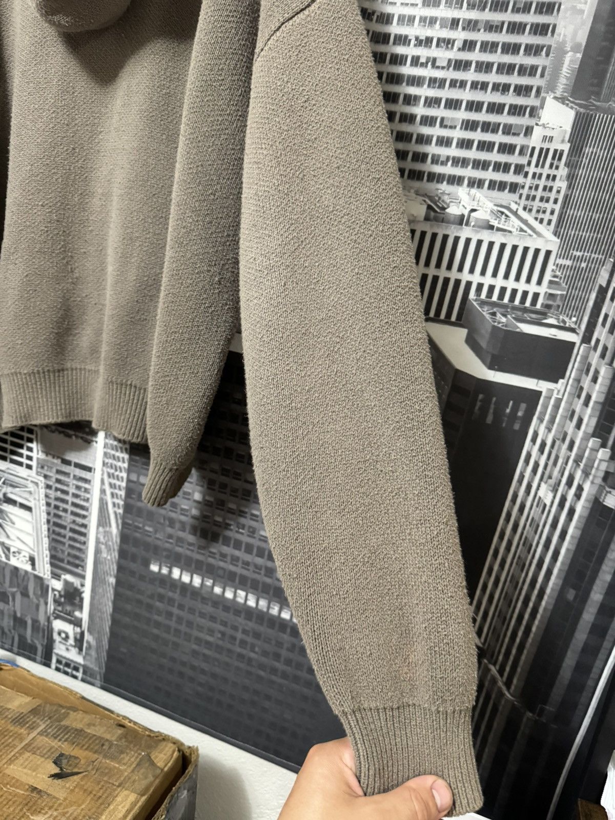 Fear of God 🔥Fear of God Essentials Knit Pullover Hoodie Taupe SZ Small Size US S / EU 44-46 / 1 - 8 Thumbnail