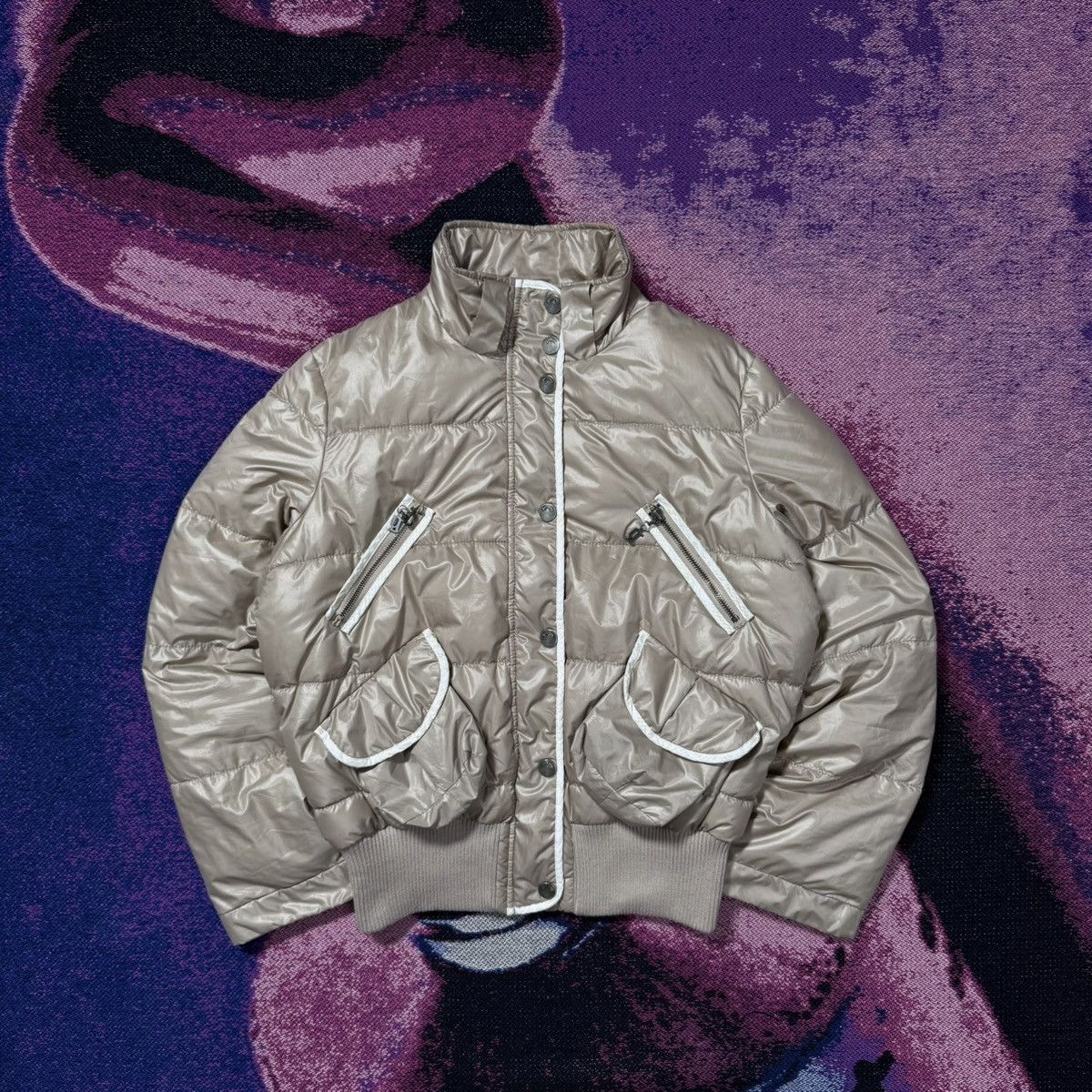 John Galliano John Galliano Archive Pirate Face Boxy Zip Bomber Jacket Size M / US 6-8 / IT 42-44 - 1 Thumbnail