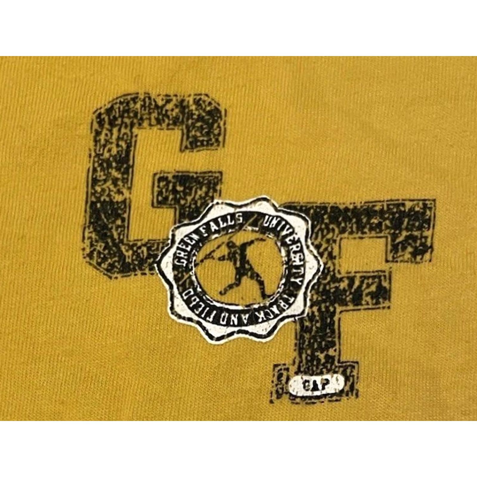 Gap VINTAGE GAP Faded PE Shirt L College Track School Gym Athletic Grunge 90s Y2K Blue Yellow T-Shirt Mens Size US L / EU 52-54 / 3 - 4 Thumbnail