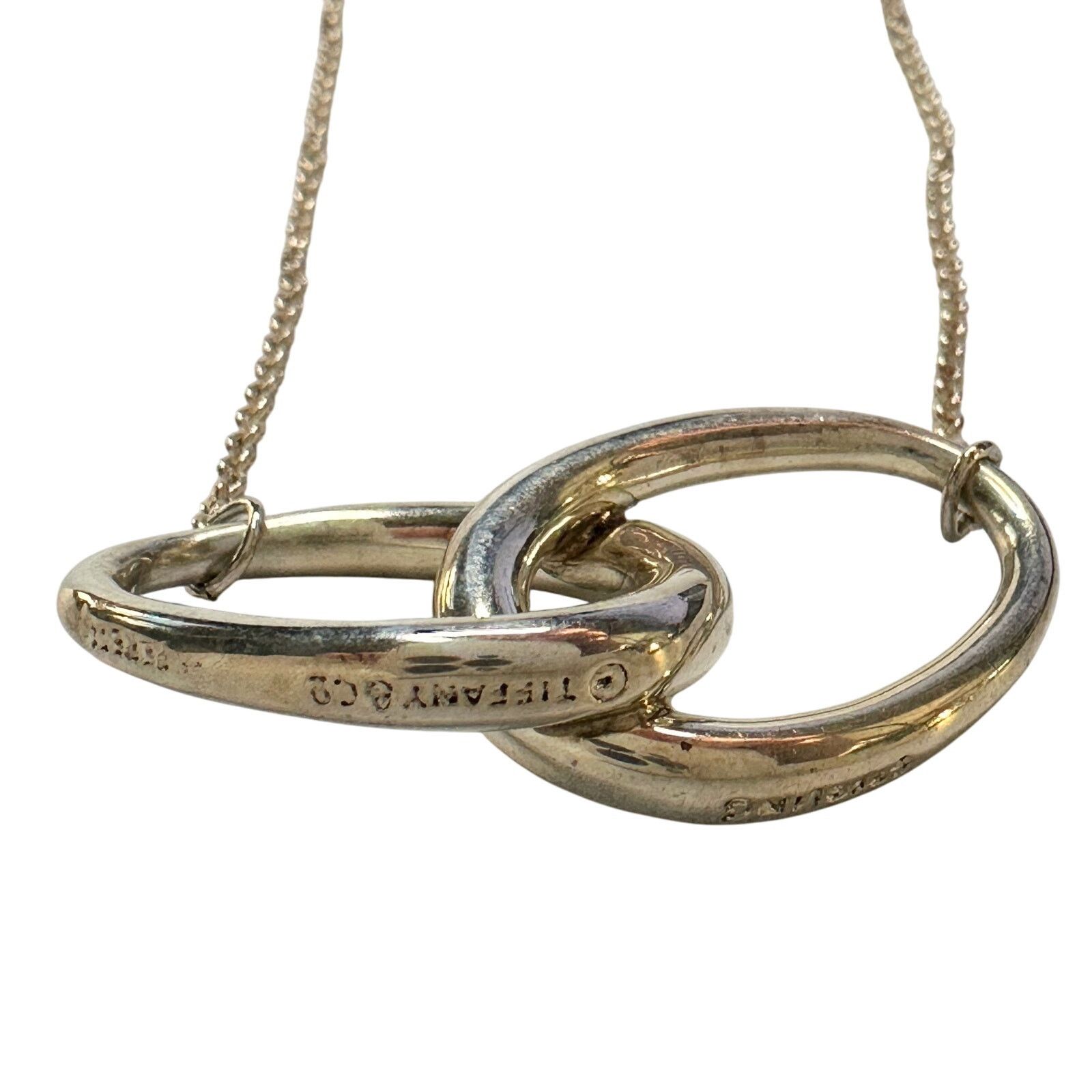 Tiffany & Co. Tiffany and Co Elsa Peretti Large Double Loop Necklace 14" Size ONE SIZE - 2 Thumbnail