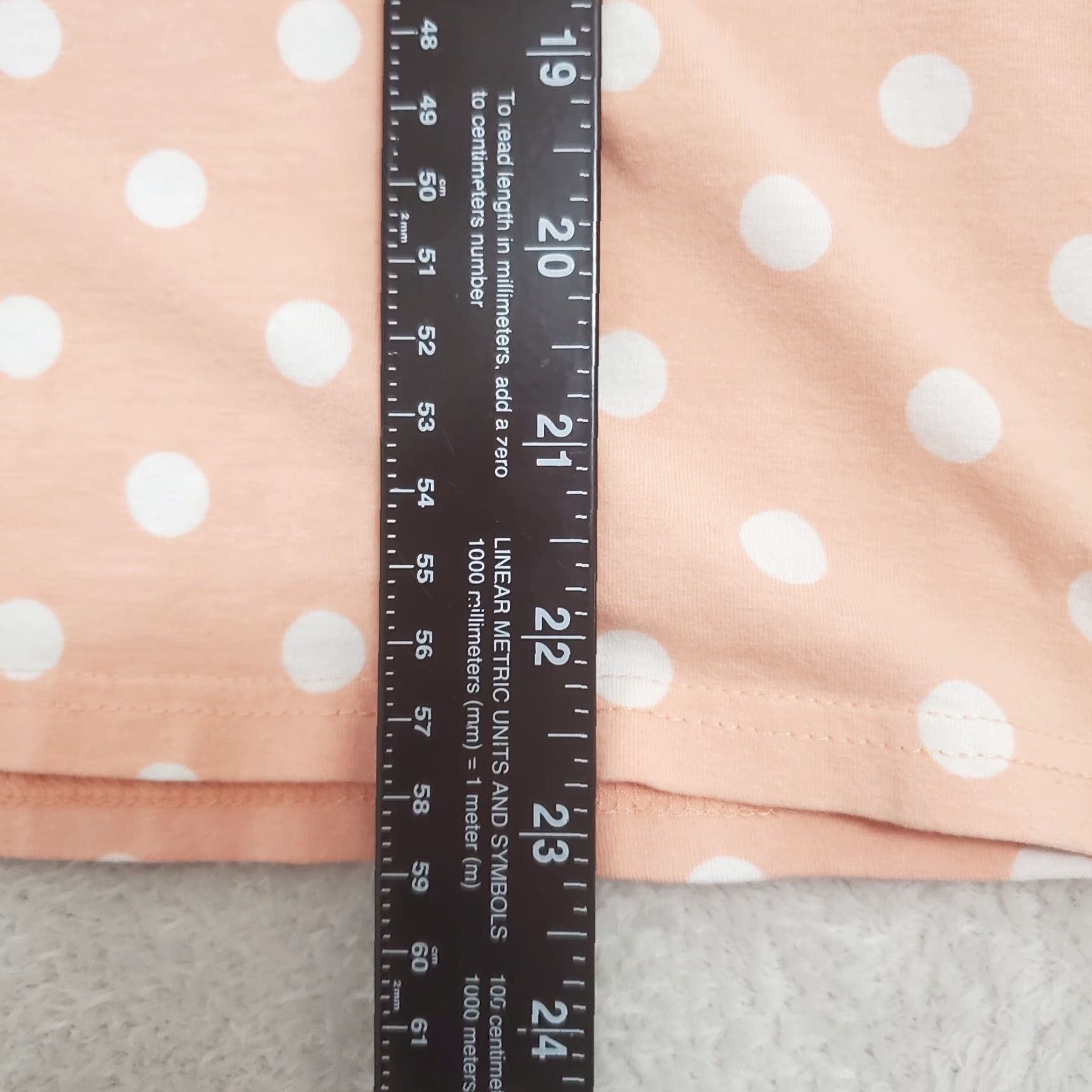 Vintage Garnet Hill Shirt Women XS Peach White Polka Dot Cap Sleeve Stretch Size XS / US 0-2 / IT 36-38 - 6 Thumbnail