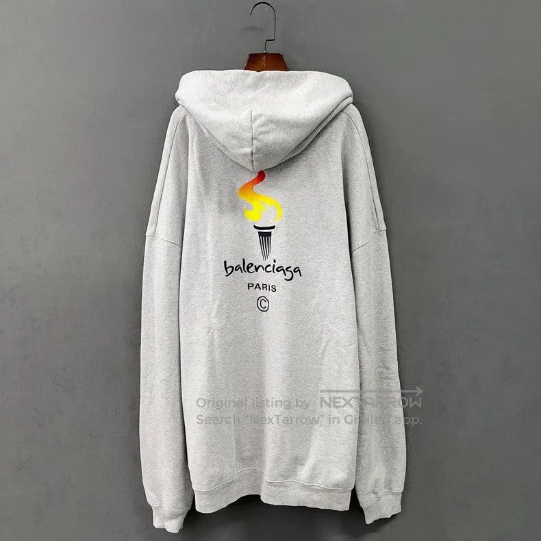 Balenciaga Balenciaga Limited Edition Torch Embroidered Hoodie Size US XS / EU 42 / 0 - 2 Thumbnail