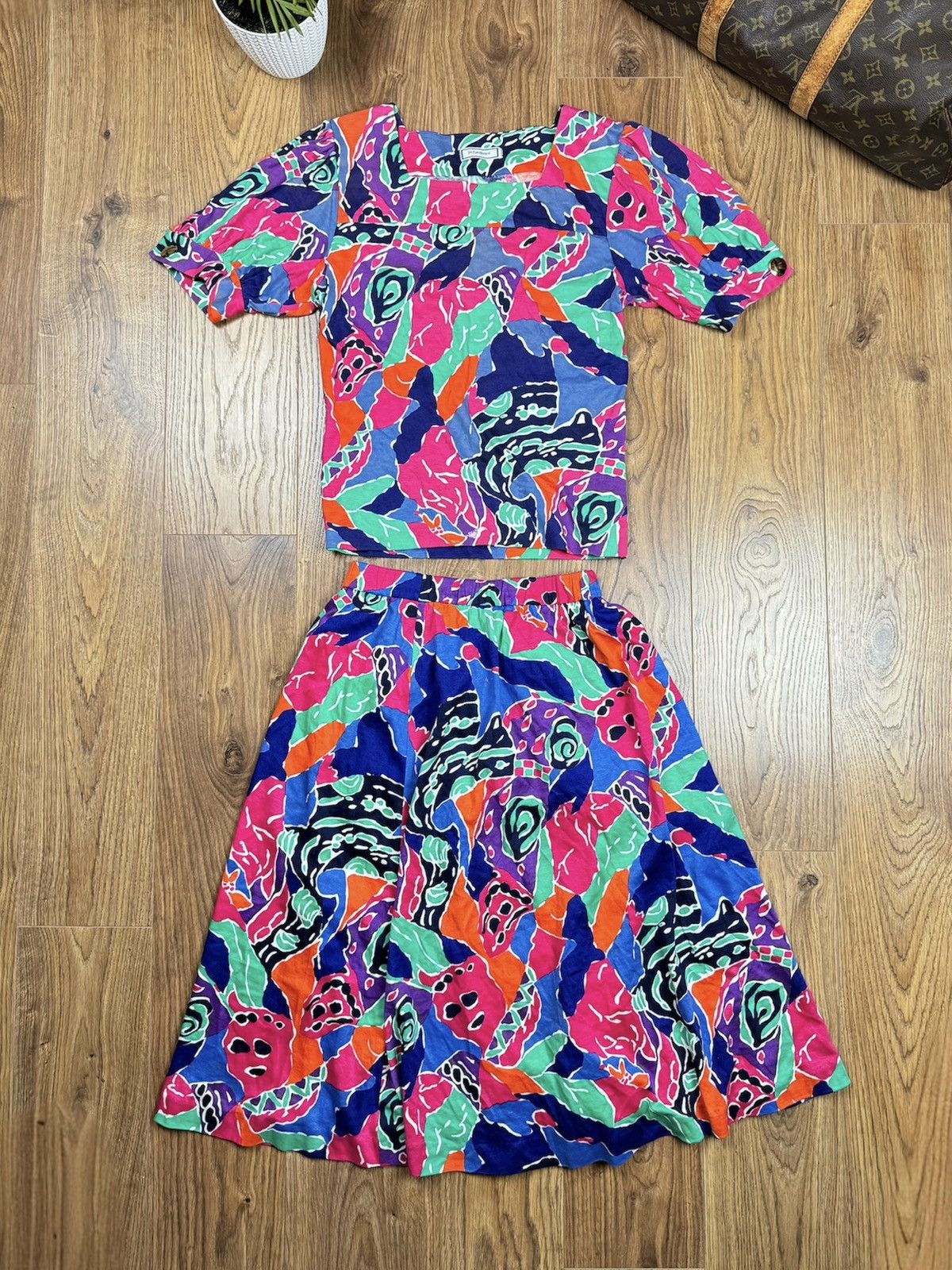 Yves Saint Laurent Vintage rare blouse and skirt Yves Saint Laurent original Size M / US 6-8 / IT 42-44 - 1 Thumbnail