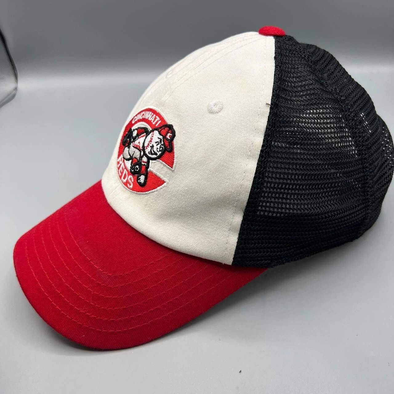 American Needle Cincinnati Reds Trucker Hat Men American Needle MLB SnapBack Size ONE SIZE - 7 Thumbnail