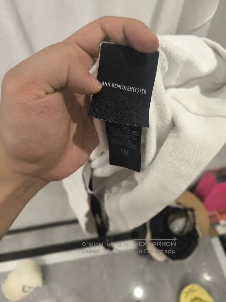 Ann Demeulemeester Ann Demeulemeester White Ribbon Embroidered Sweatshirt, Dr Size US S / EU 44-46 / 1 - 4 Thumbnail
