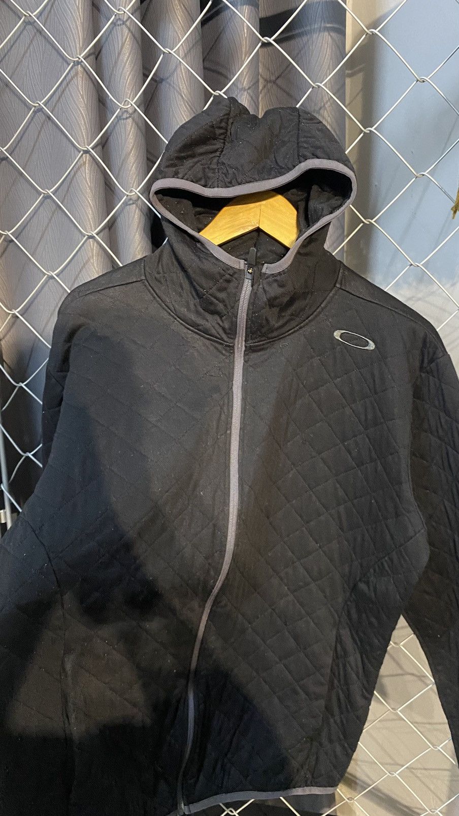 Japanese Brand × Oakley OAKLEY HIGH NECK HOODIE BLACK LARGE Size US L / EU 52-54 / 3 - 3 Thumbnail