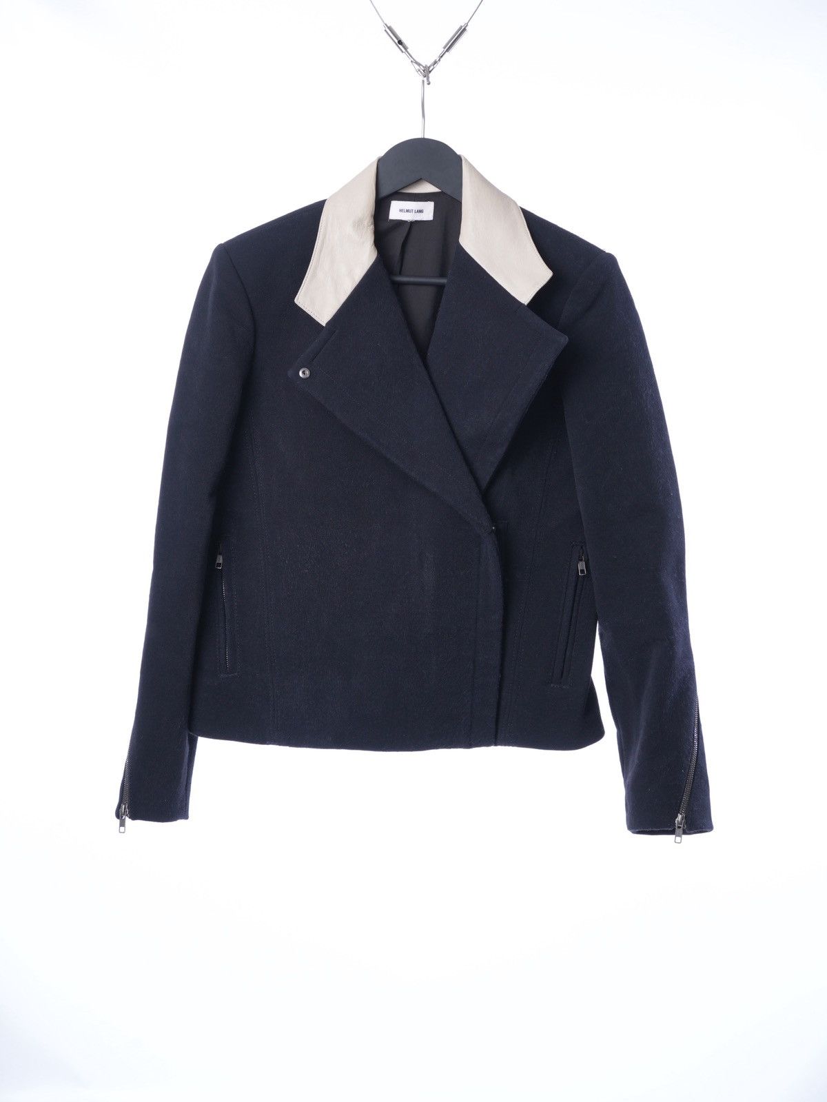 Helmut Lang Silky Moto Jacket Perfecto M-L