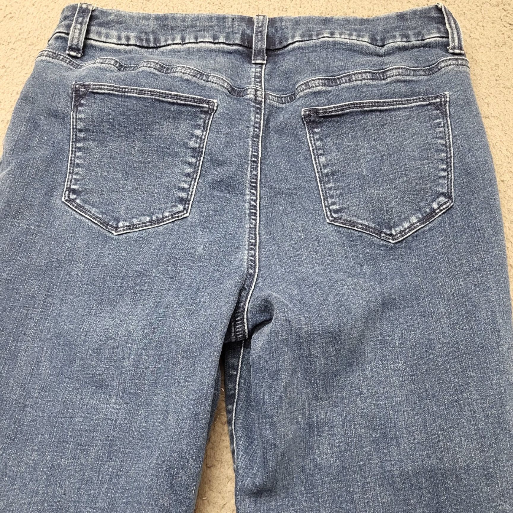 Vintage Chico's Jeans Womens Size 1 Blue Denim Straight Leg High Rise College Size 25" / US 0 / IT 36 - 4 Thumbnail